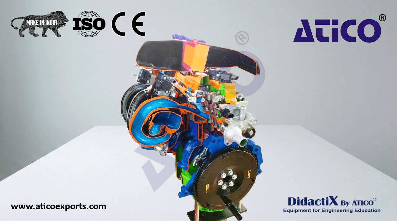 4-Cylinder Gas Engine with Variable Valve Timing, Indirect Injection, Manual Operation