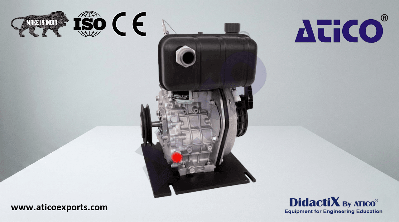 4 STROKE DIESEL ENGINE, SINGLE CYLINDER