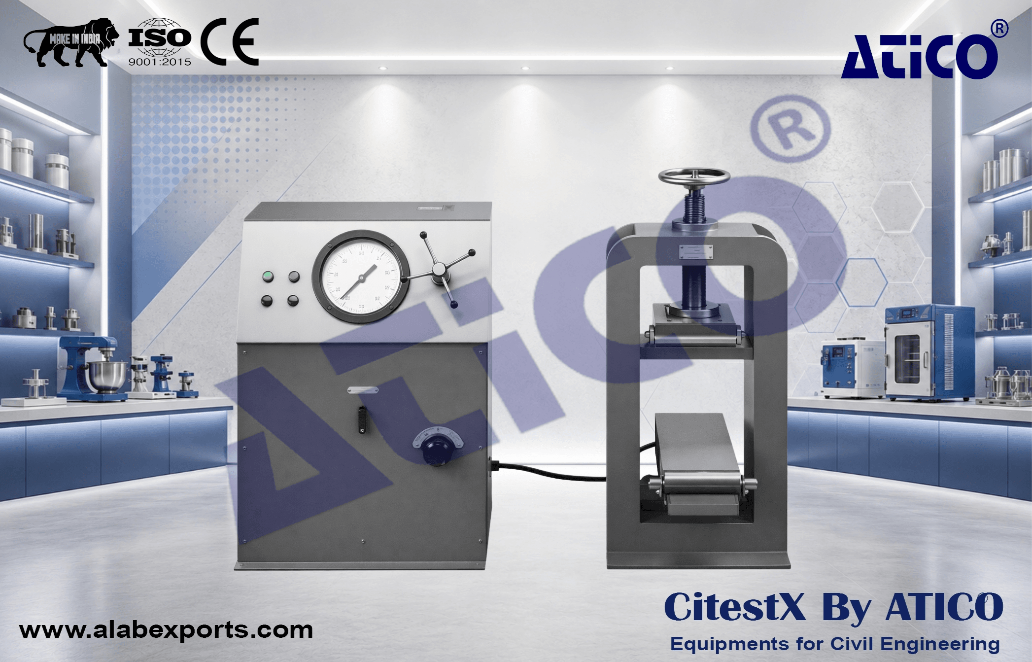 Flexure Testing Machine Electrical–cum–Hand Operated