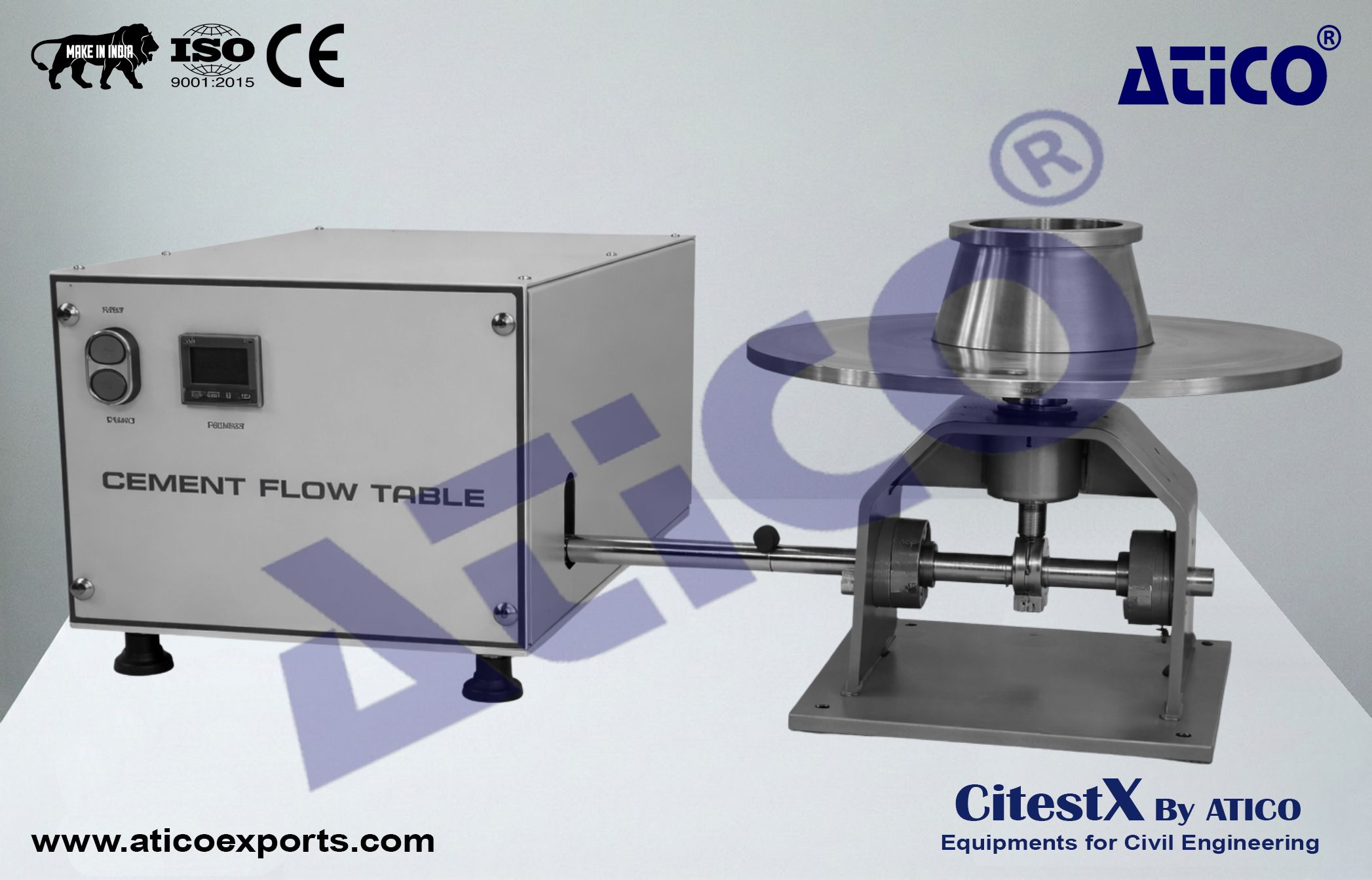 Cement Flow Table - Motorized