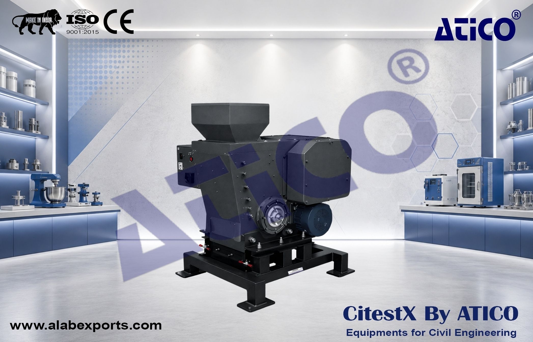 Jaw Crusher, Output: 500 kg / hr