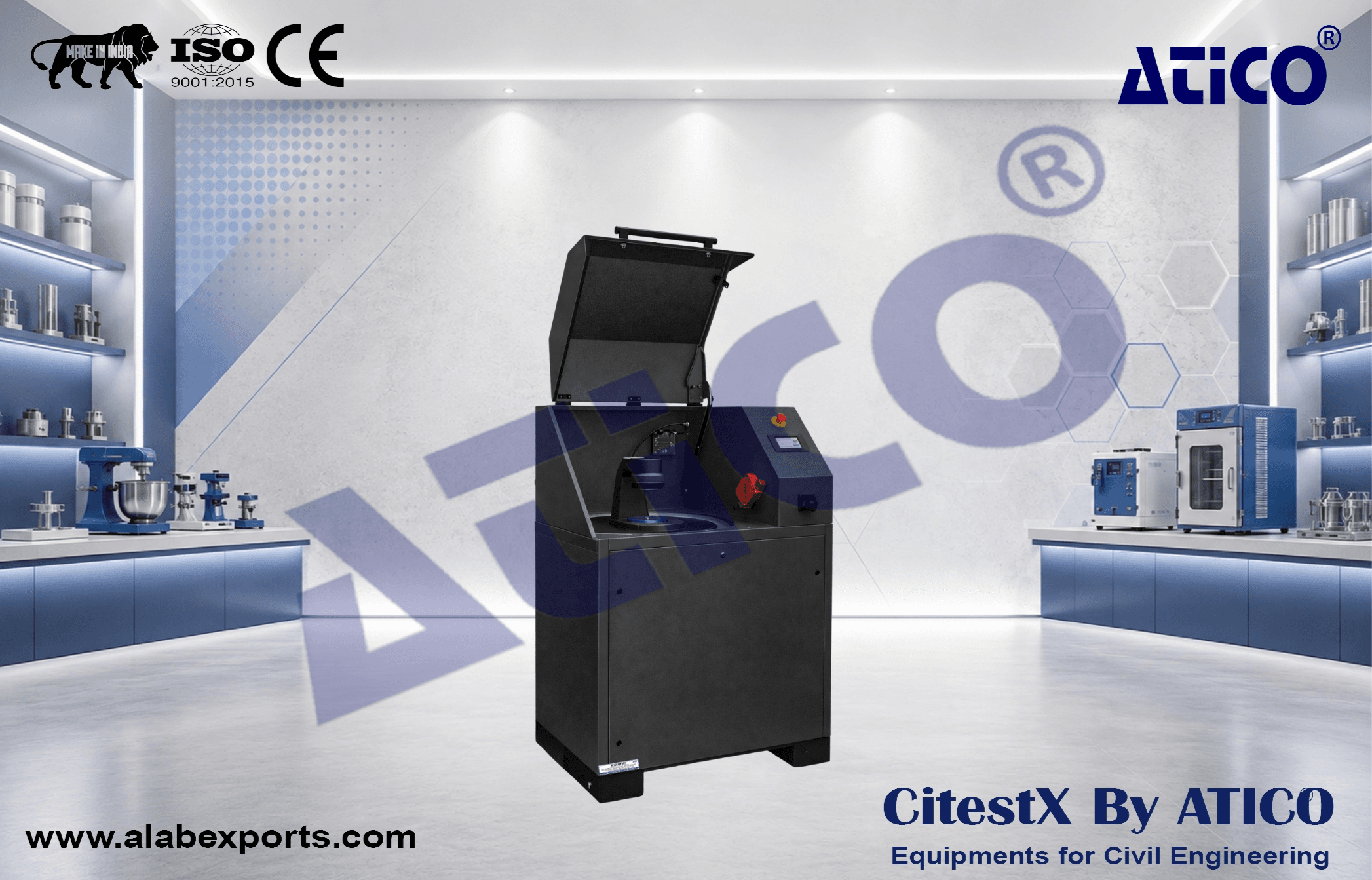 Vibratory Disc Mill (Net weight - 415 kg (without grinding set))