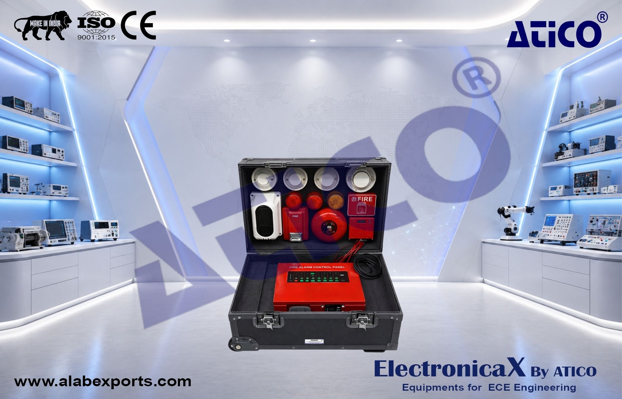 Fire Alarm Control Trainer Show Case Type