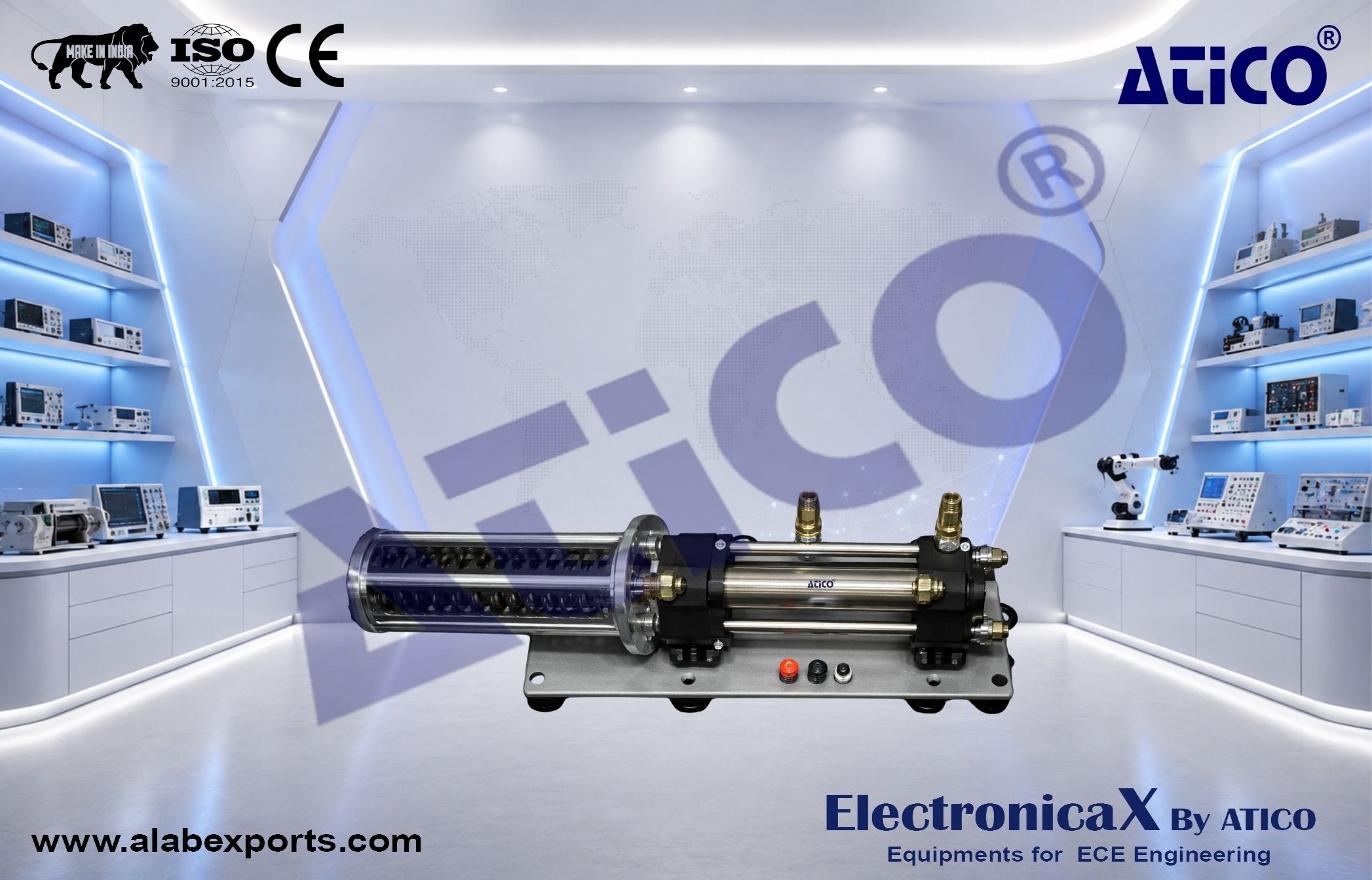 Double Acting Hydraulic Cylinder With Spring Rod