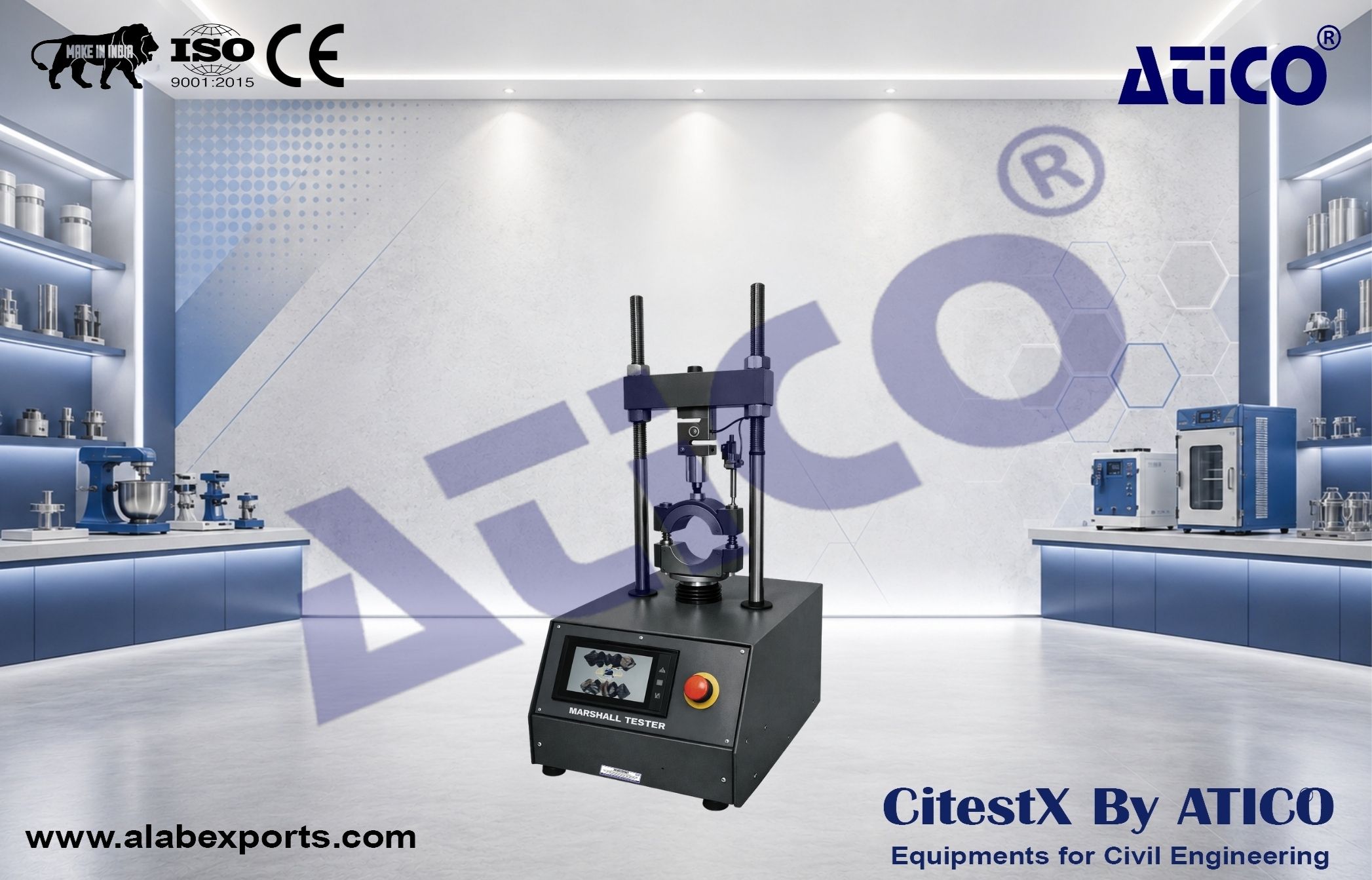 Digital Marshall Stability Test Machine (Touch Screen)