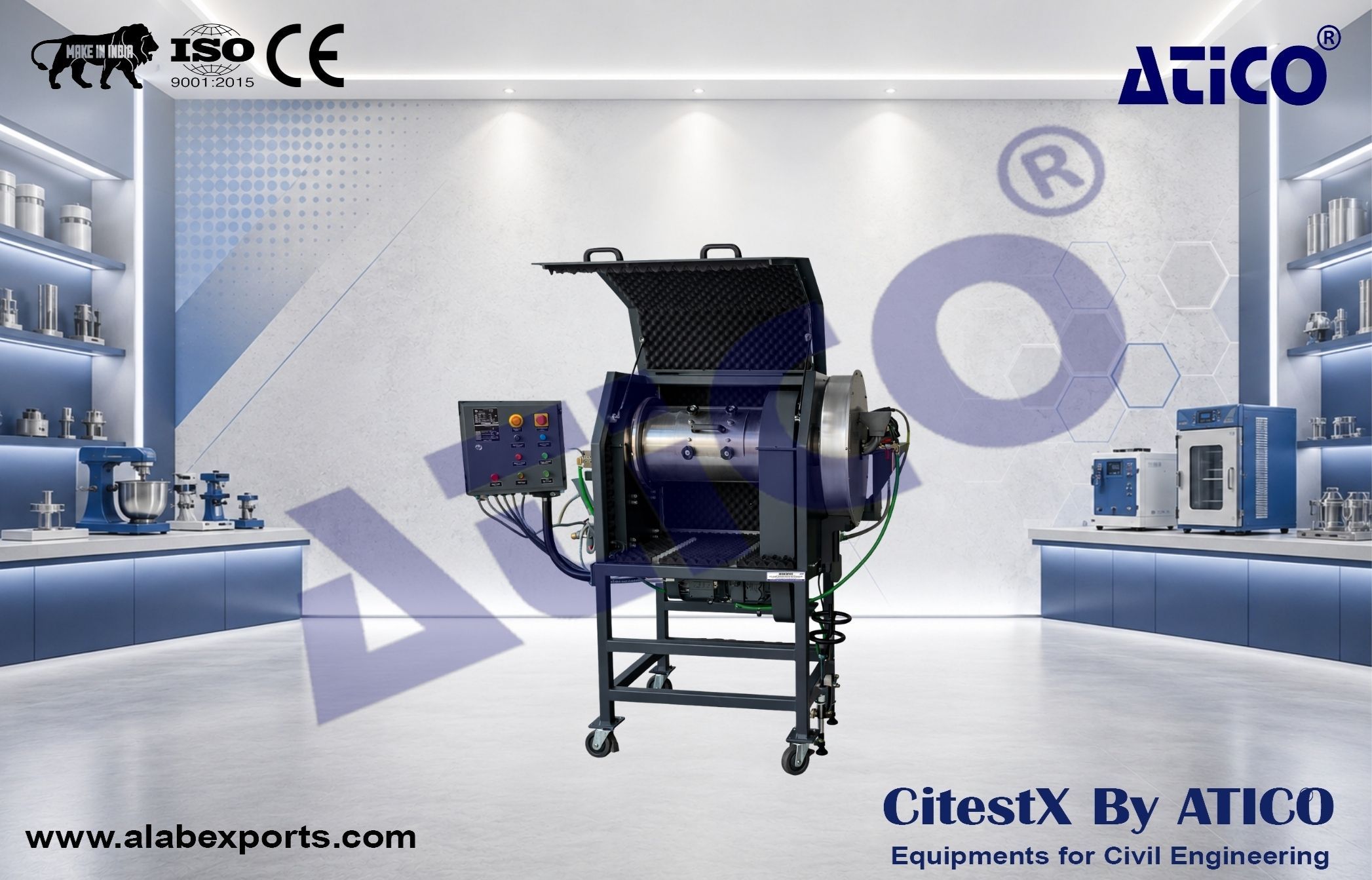 Continuous Ball Mill with Spiral Classifier (70 Liter Closed-Circuit )