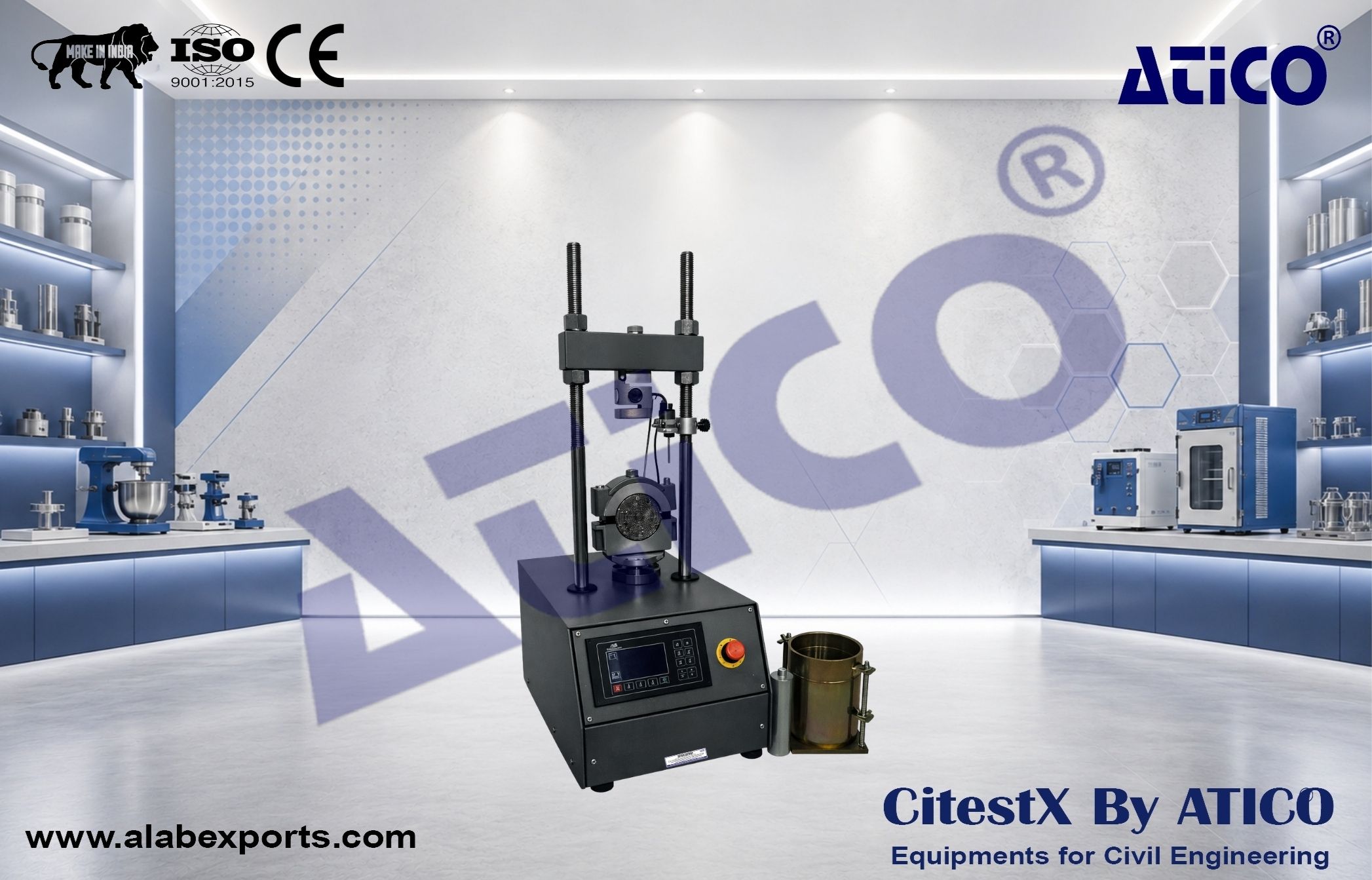 CBR & Marshall & Unaxial Testing Machine