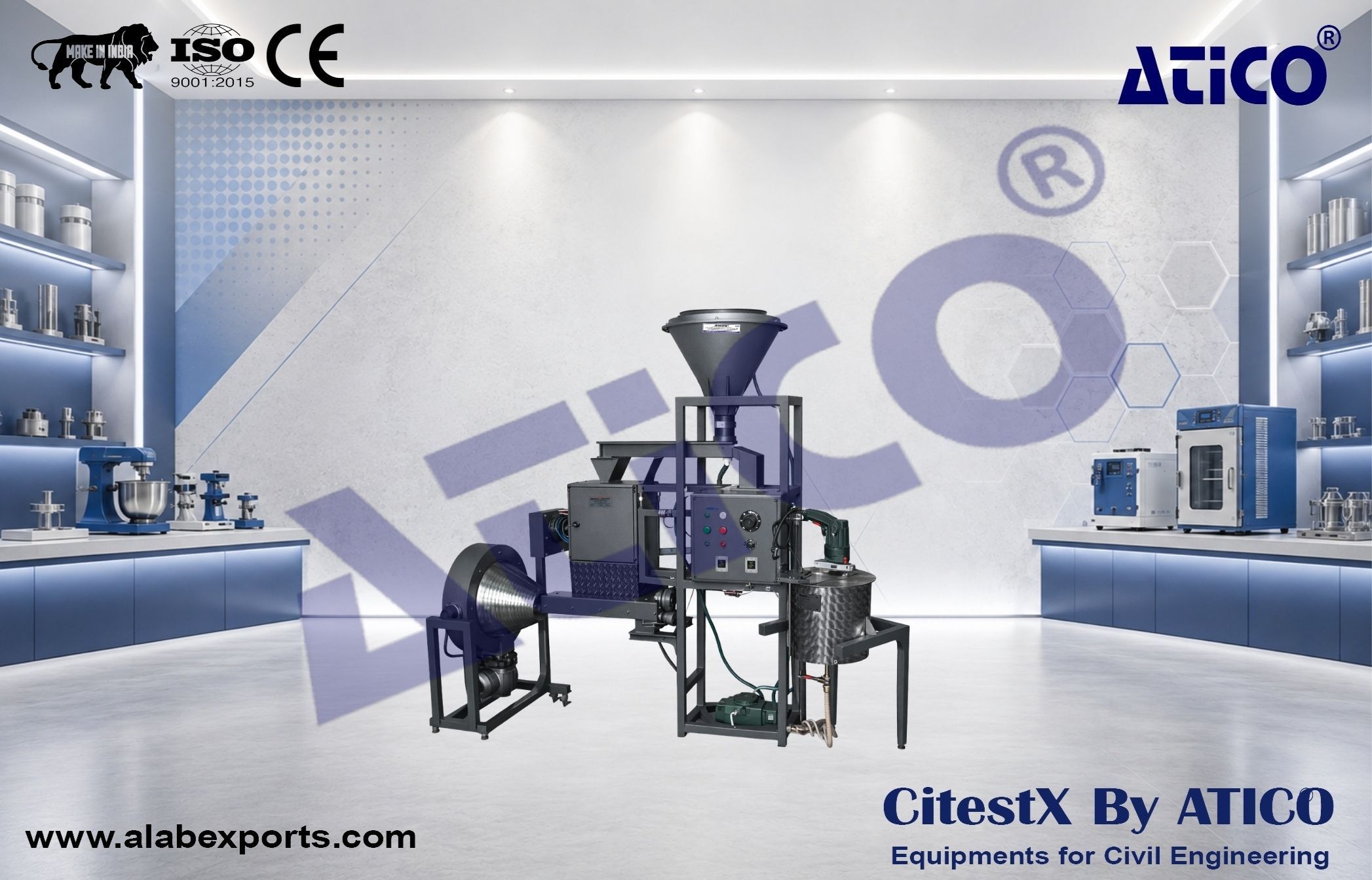 Spray Painting Pilot Plant for Granular Materials
