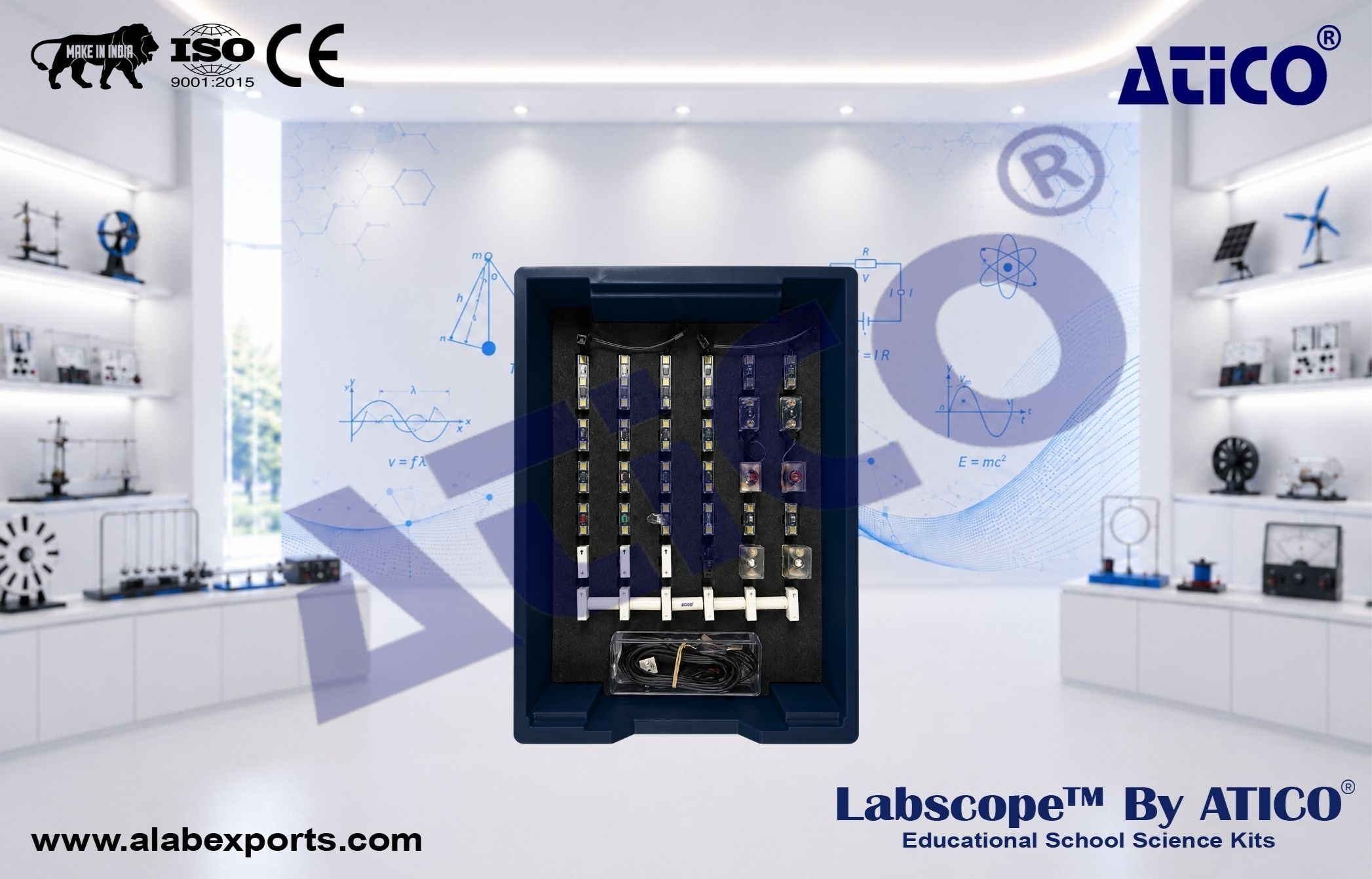 Student Science Kit Electronicsfor kids and Lab Use in Schools & Colleges ATICO Export