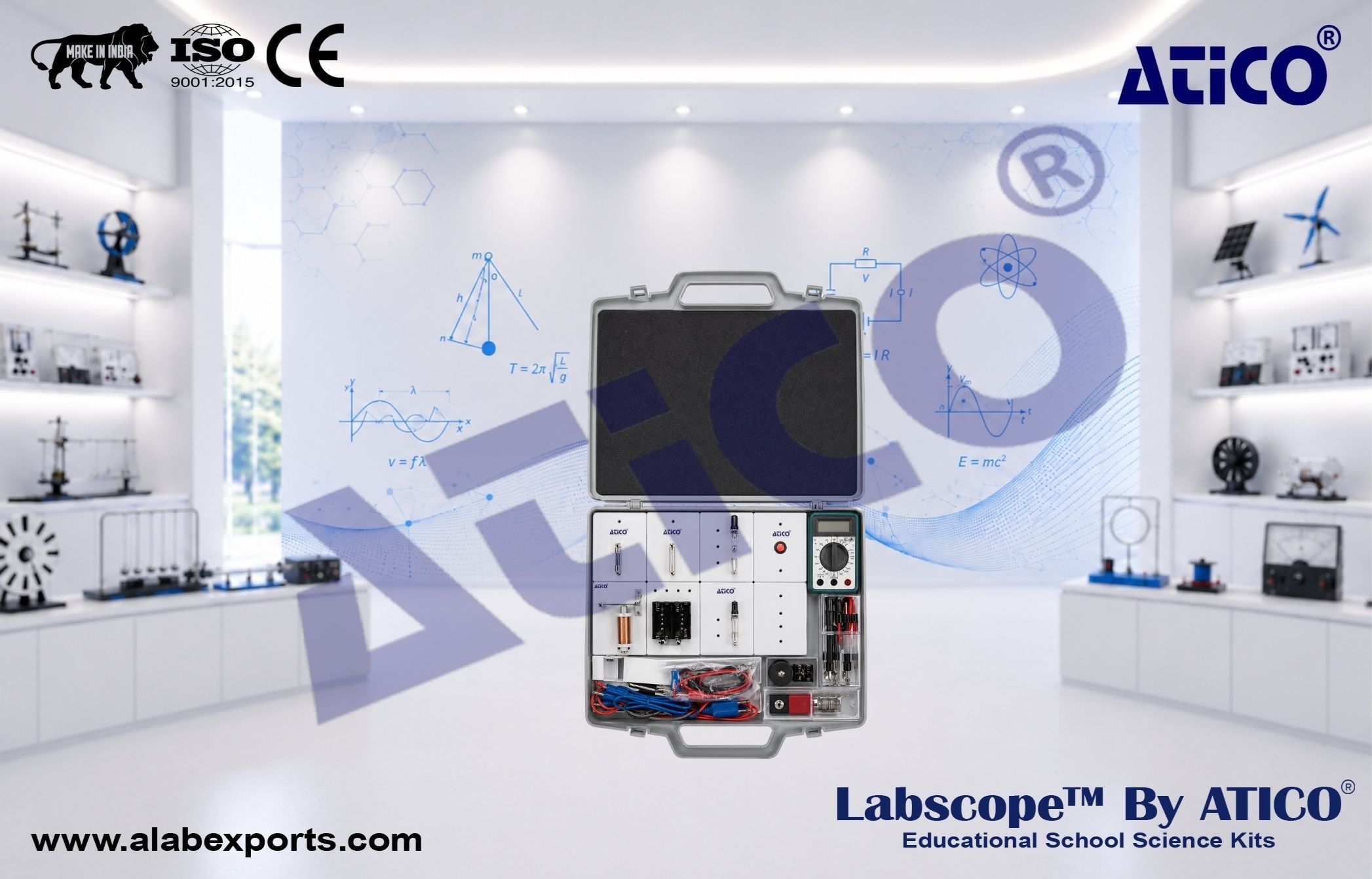 Students Science kit Basic electrical circuits for Lab Use in Schools & Colleges ATICO Export