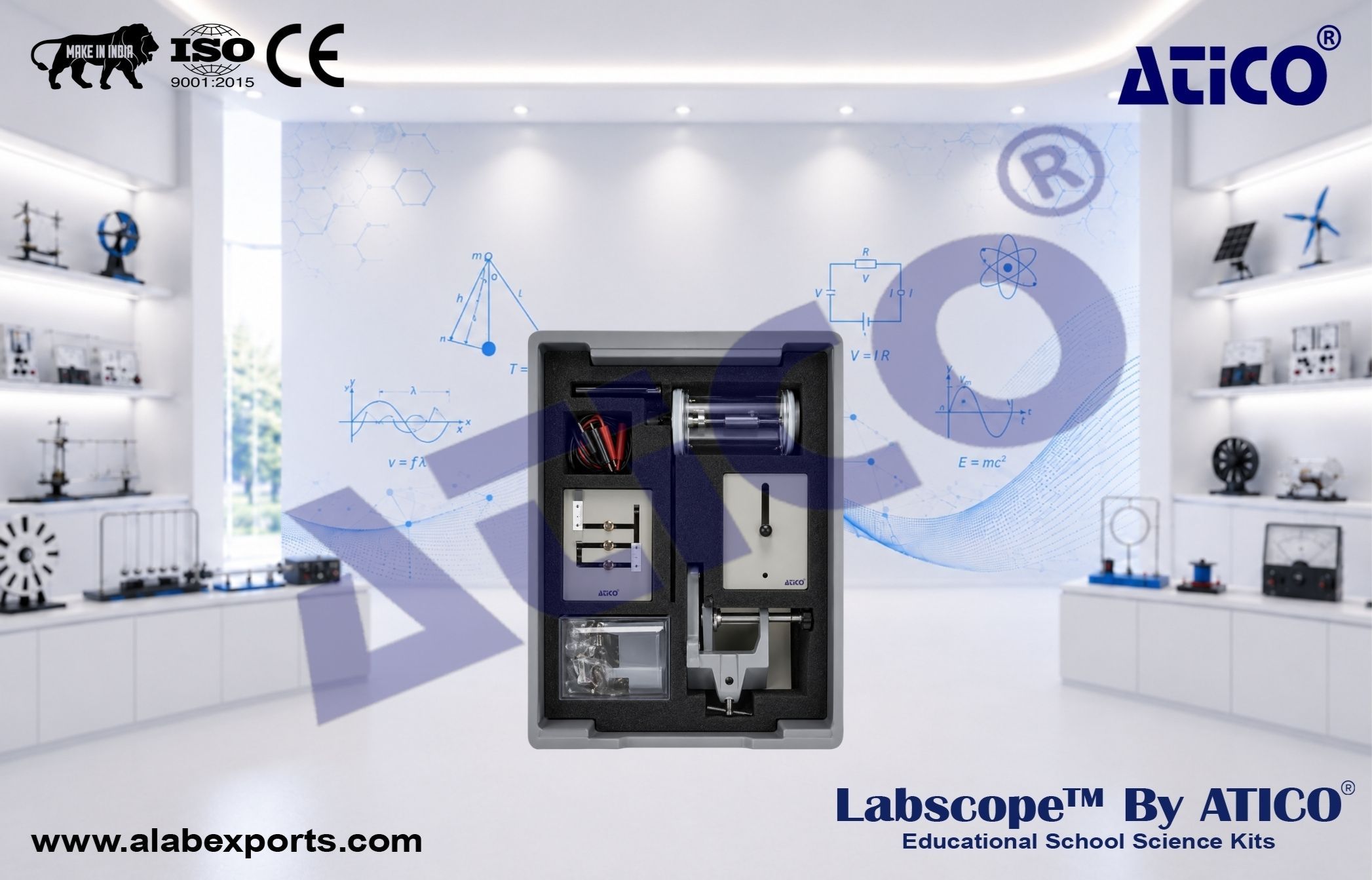 Students Science kit Dynamic for Lab Use in Schools & Colleges ATICO Export