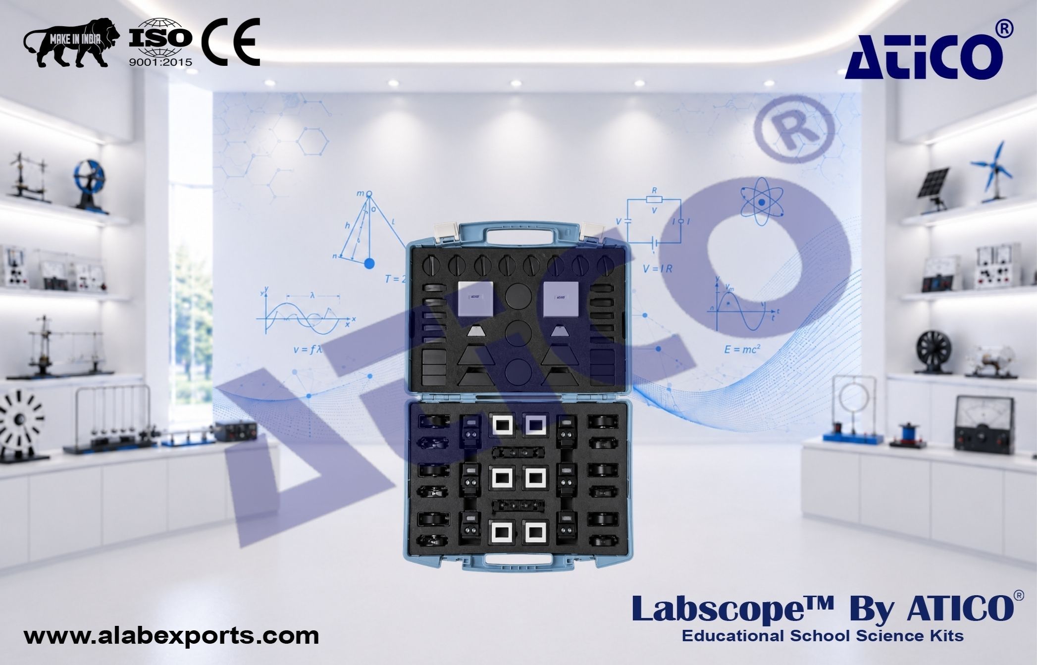 Classroom Science set Optics for Lab Use in Schools & Colleges ATICO Export