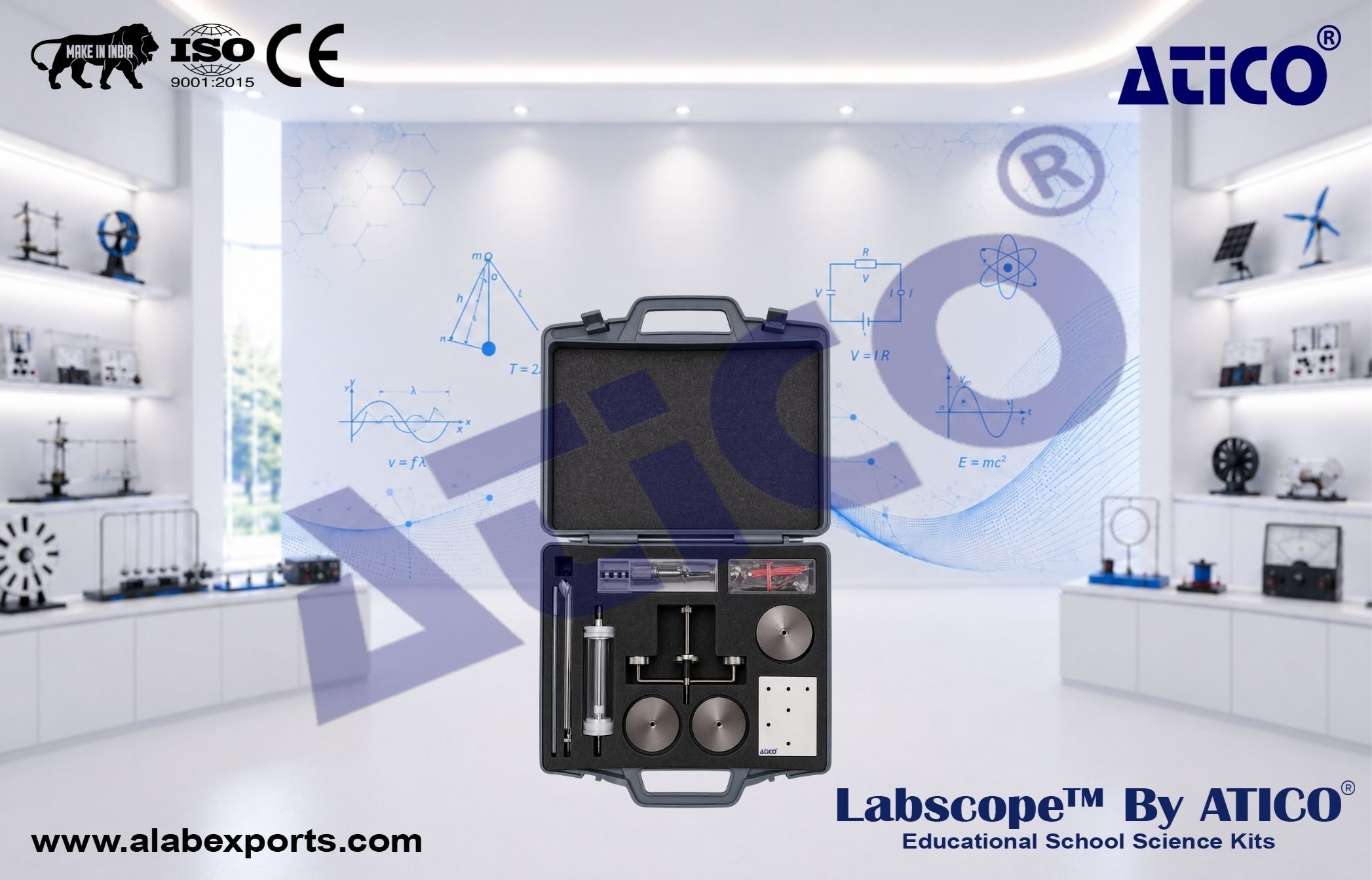 Physics Demonstration kit Electrostatics for Lab Use in Schools & Colleges ATICO Export