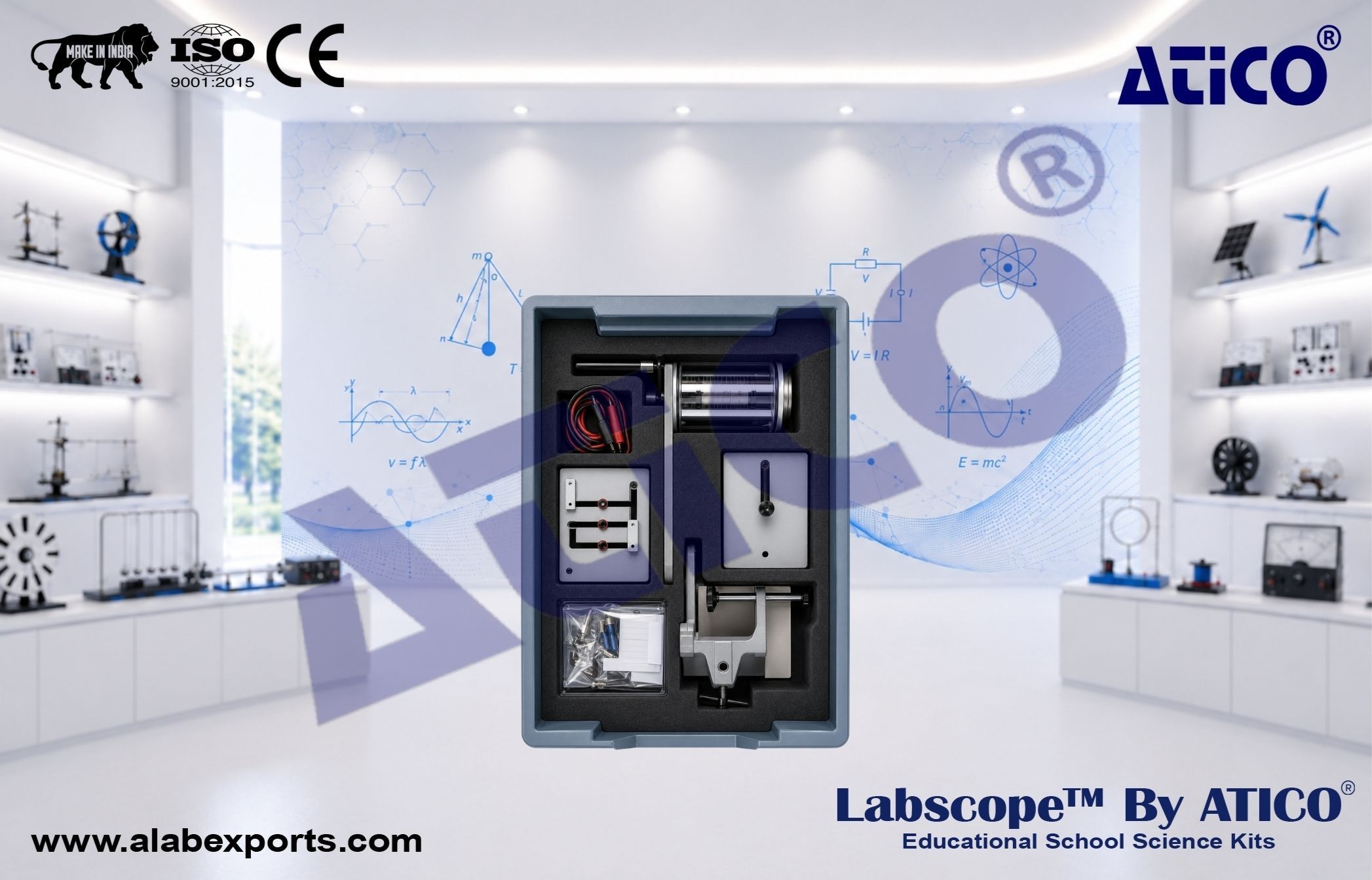 Physics Electricity Students kit Dynamo for Lab Use in Schools & Colleges ATICO Export