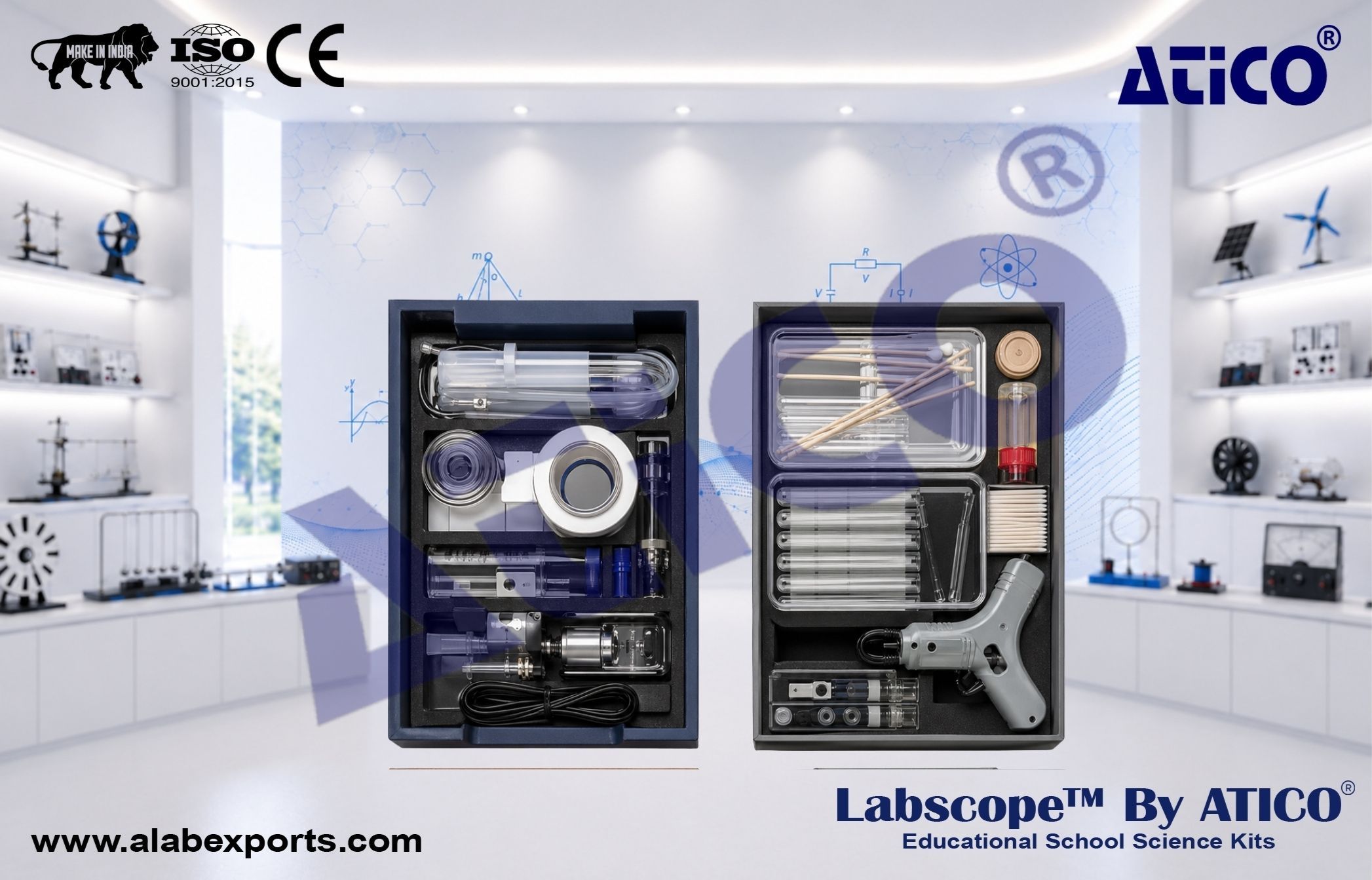 Chemistry Students kit Chemistry Substances mixtures water for Lab Use in Schools & Colleges ATICO Export