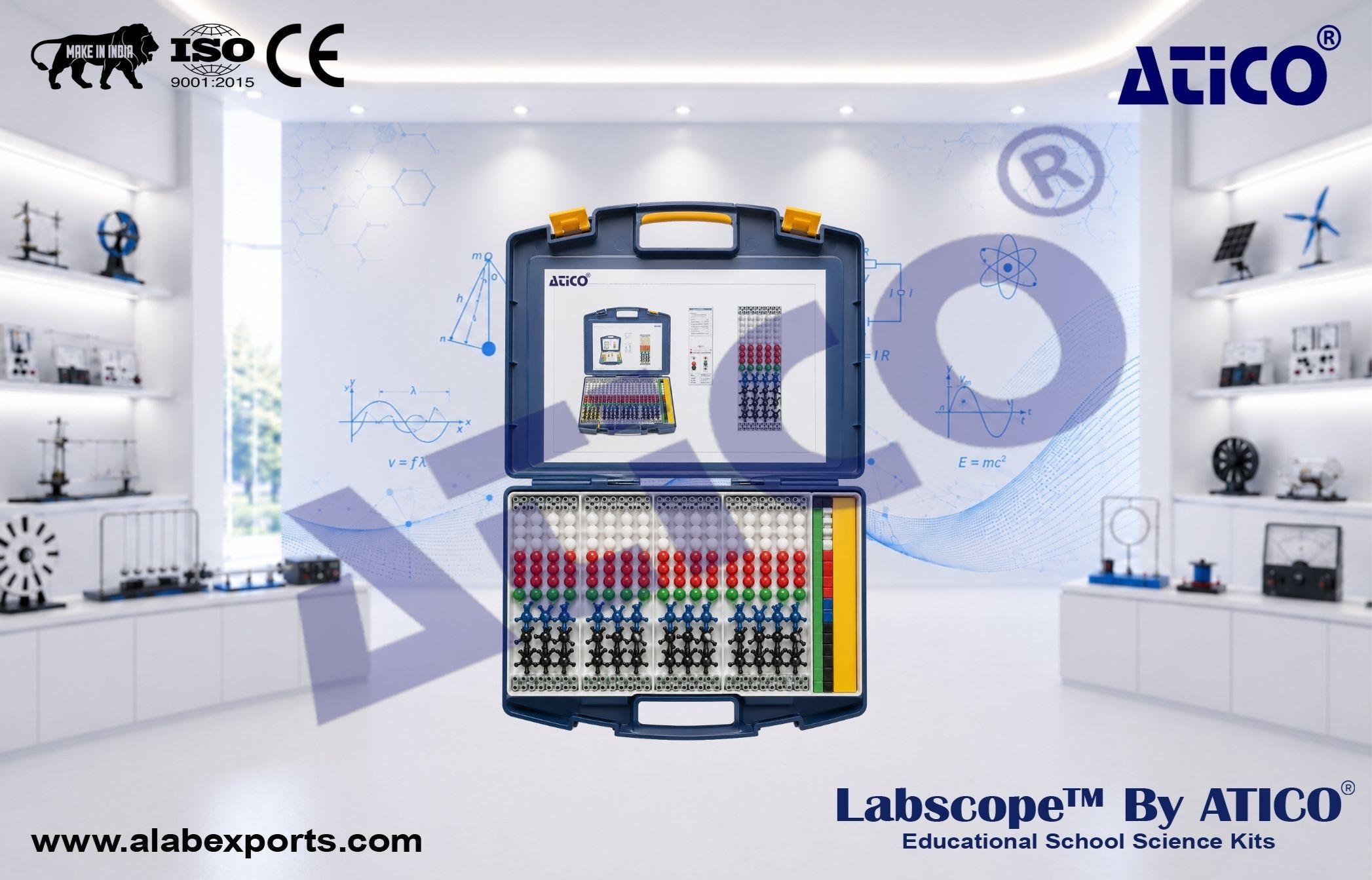 Chemistry Student Kit Molecules for Lab Use in Schools & Colleges ATICO Export