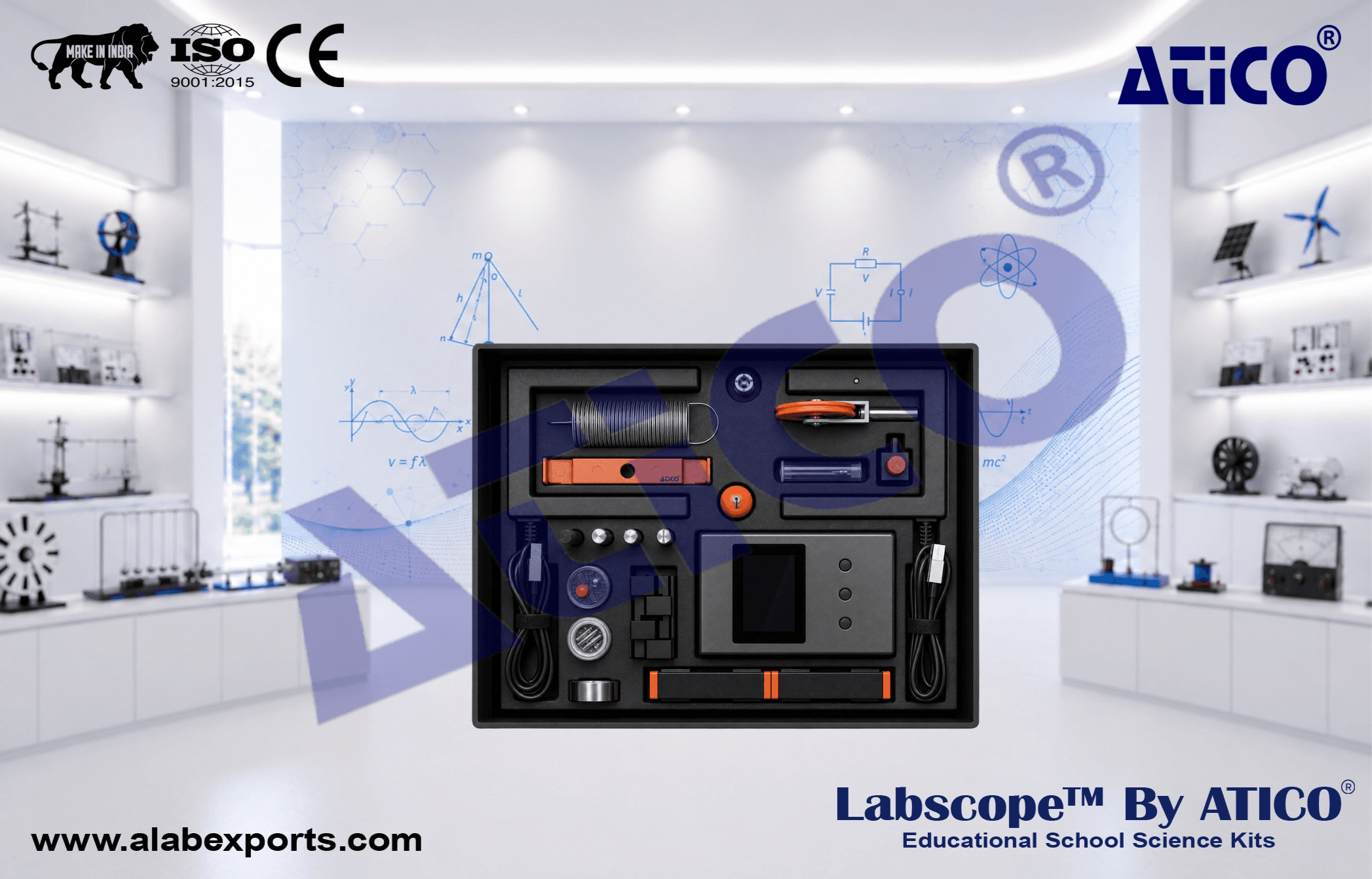 Physics Mechanics Kinematics and Dynamic Science Kits for Lab Use in Schools & Colleges ATICO Export