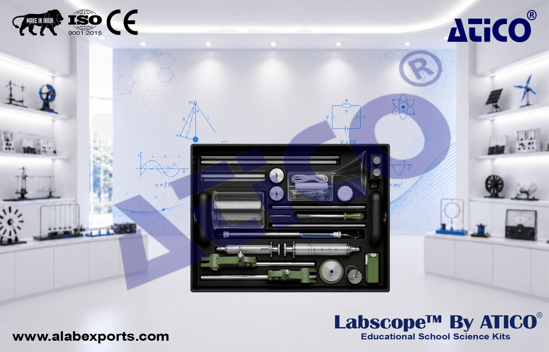 Physics Mechanics Liquids and Gas Science Kits for Lab Use in Schools & Colleges ATICO Export