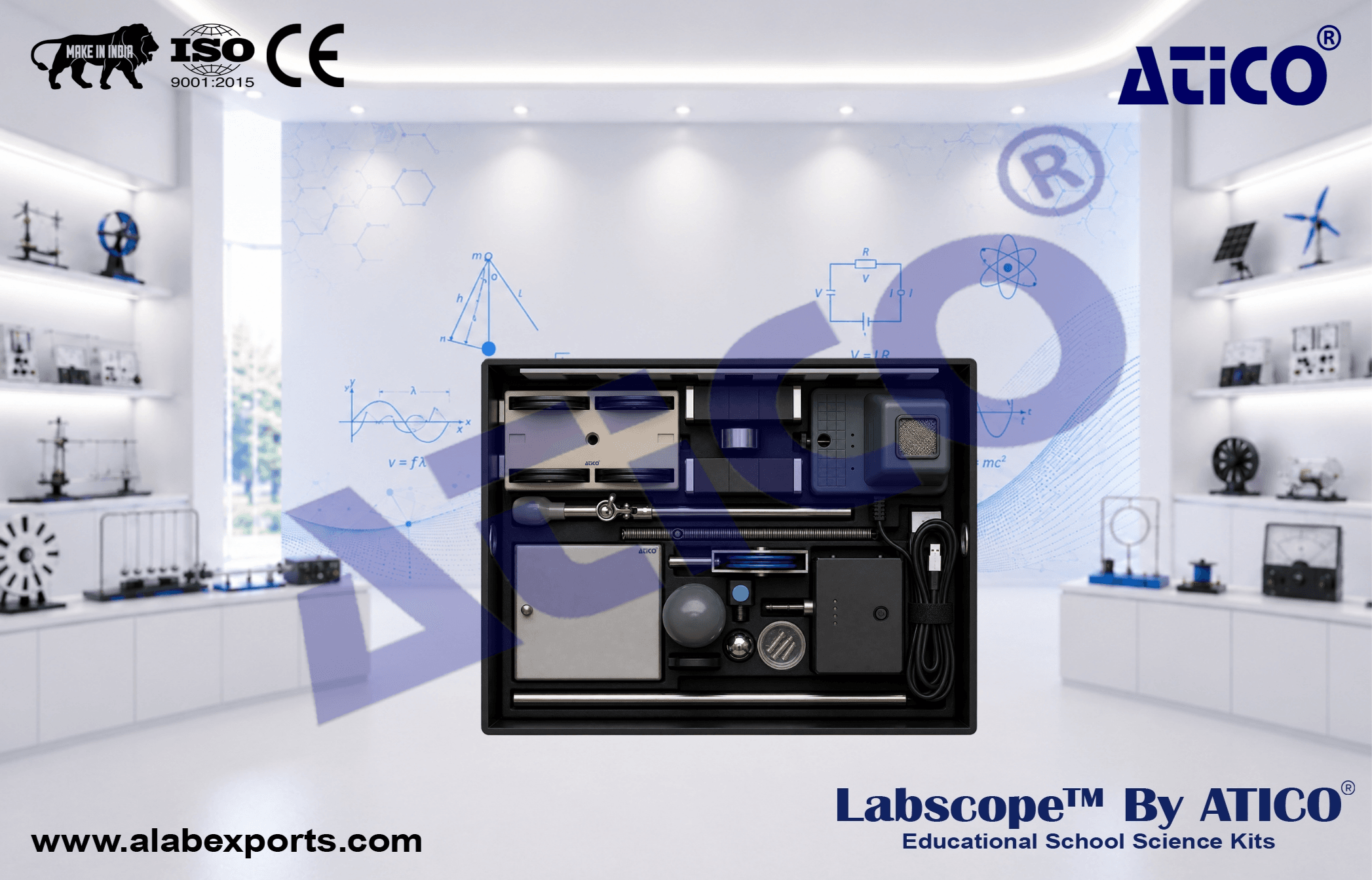 Physics Mechanics Adestation Science Kits for Lab Use in Schools & Colleges ATICO Export