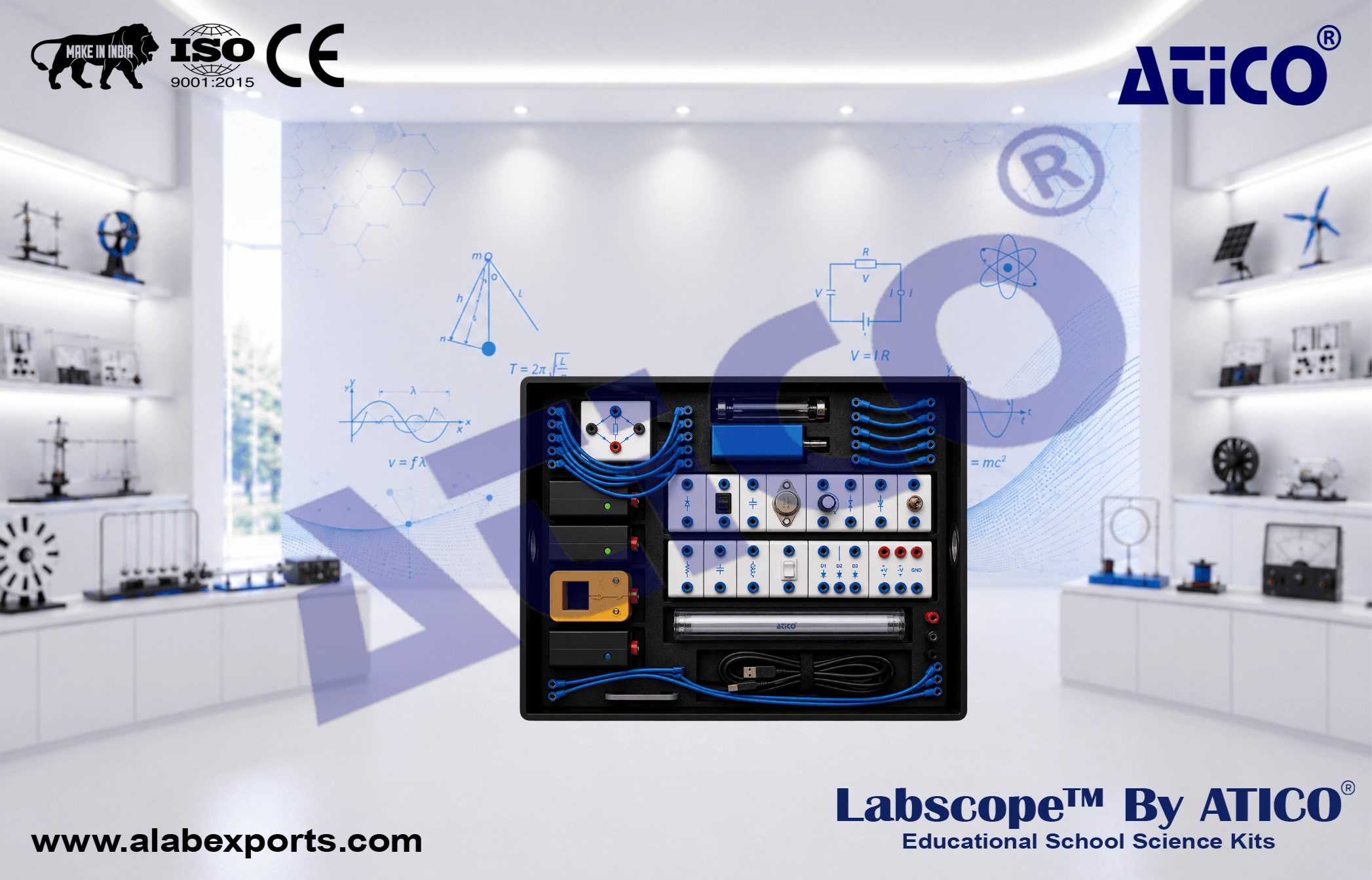 Electrics Addestation Physics Science Kits for Lab Use in Schools & Colleges ATICO Export