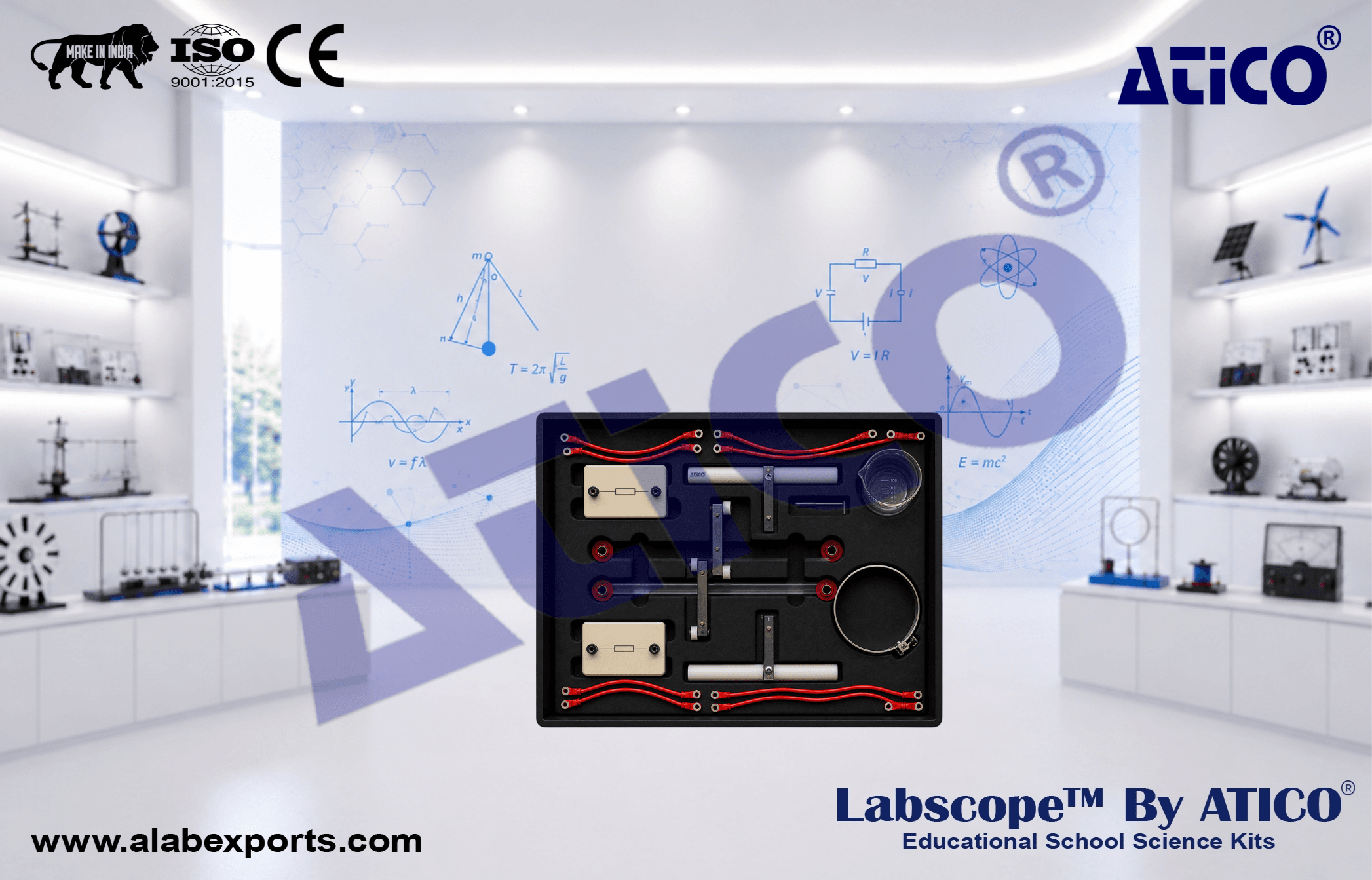 Electrics Equipotential Lines Physics Science Kits for Lab Use in Schools & Colleges ATICO Export