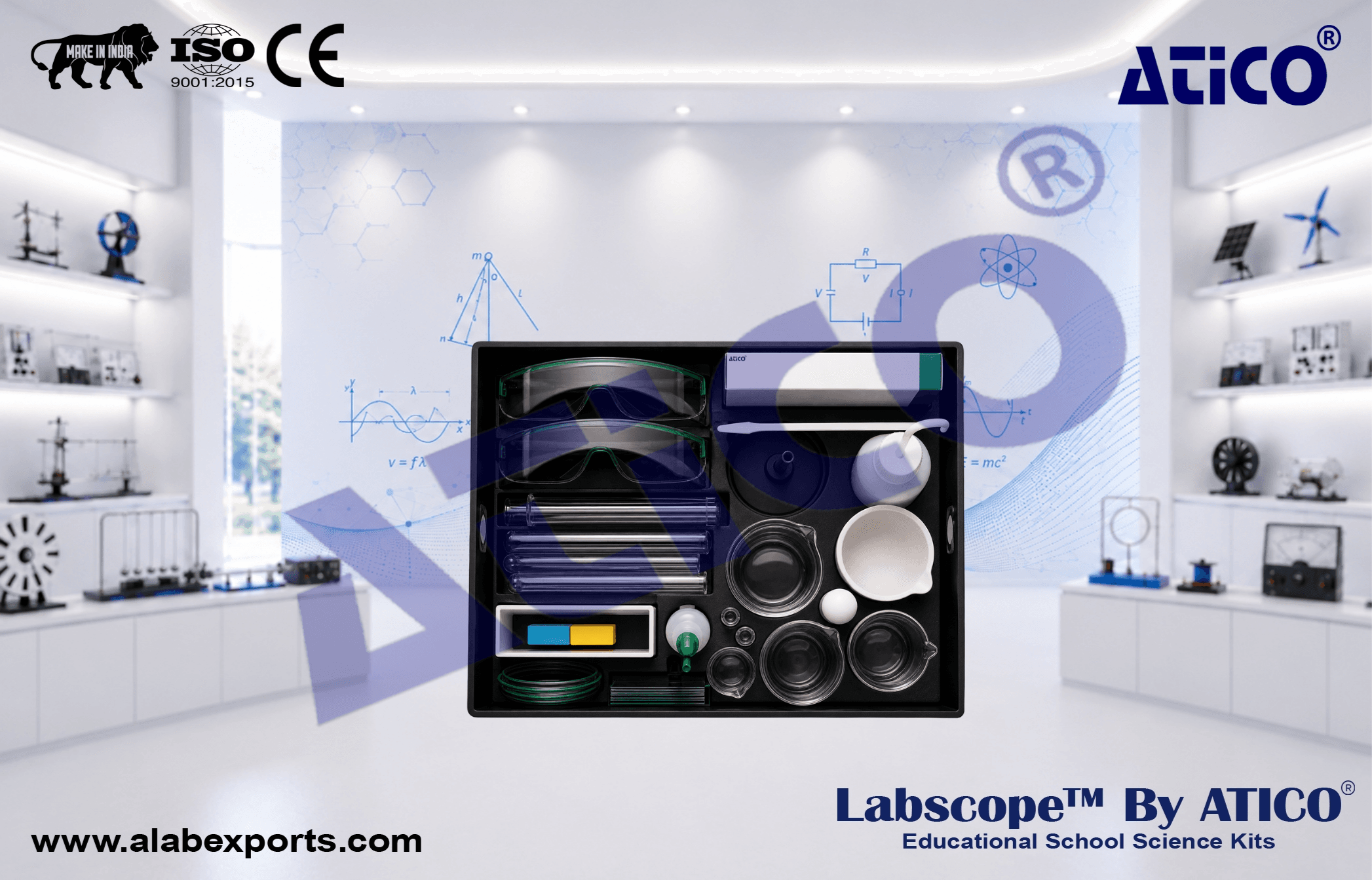 Chemistry C2 Set Science Kits for Lab Use in Schools & Colleges ATICO Export