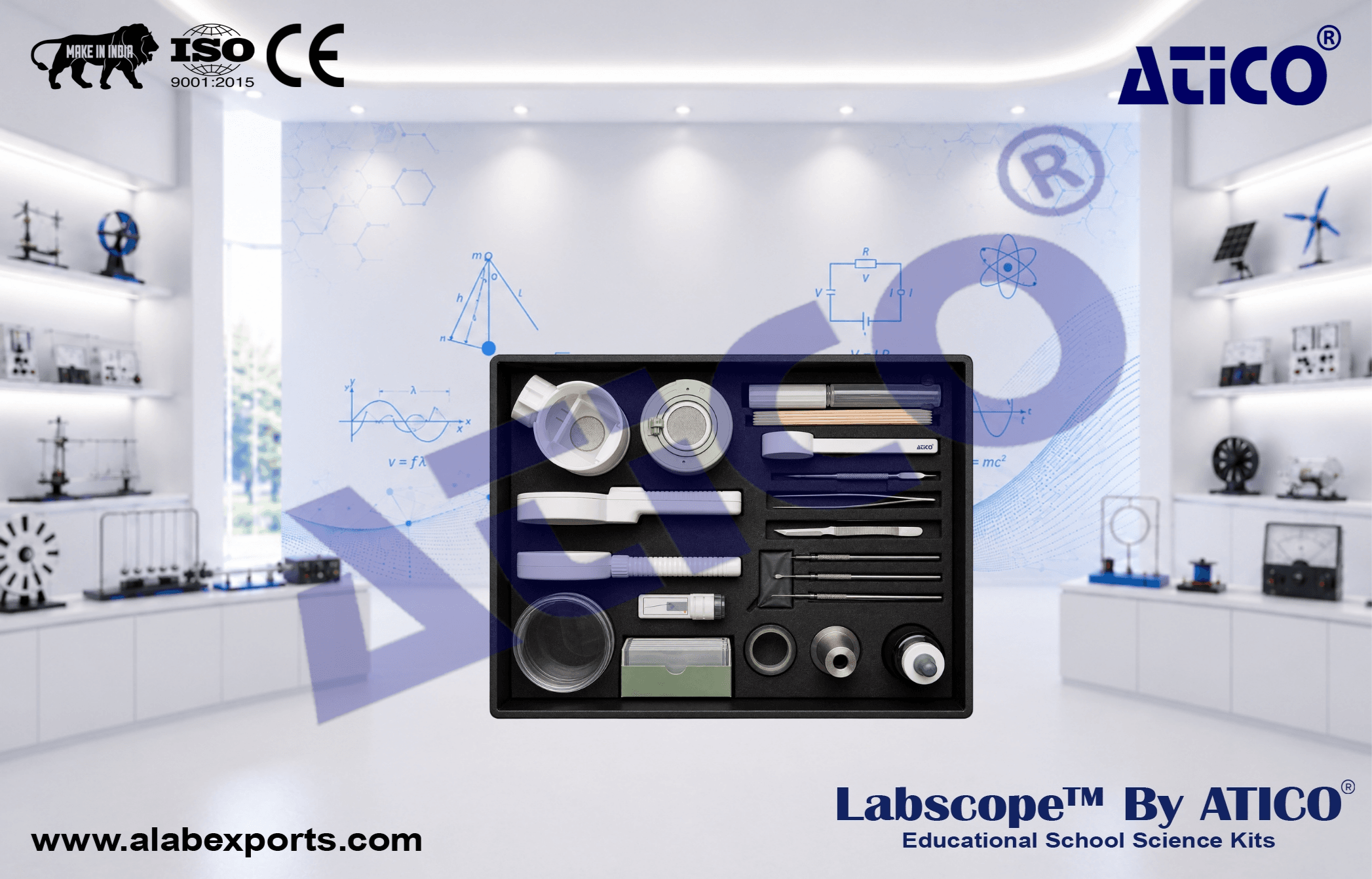 Biology Microscopy Set Science Kits for Lab Use in Schools & Colleges ATICO Export