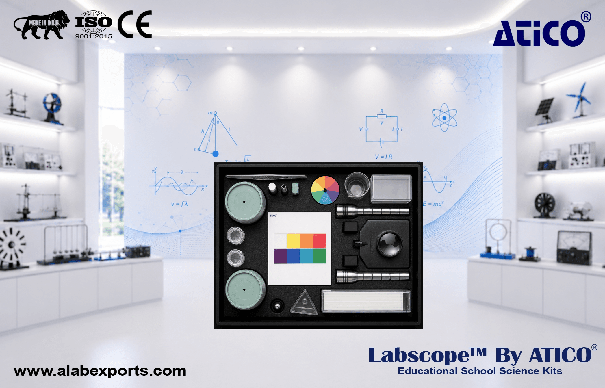 Science and Technology Seeing and Hearing Kits for Lab Use in Schools & Colleges ATICO Export 