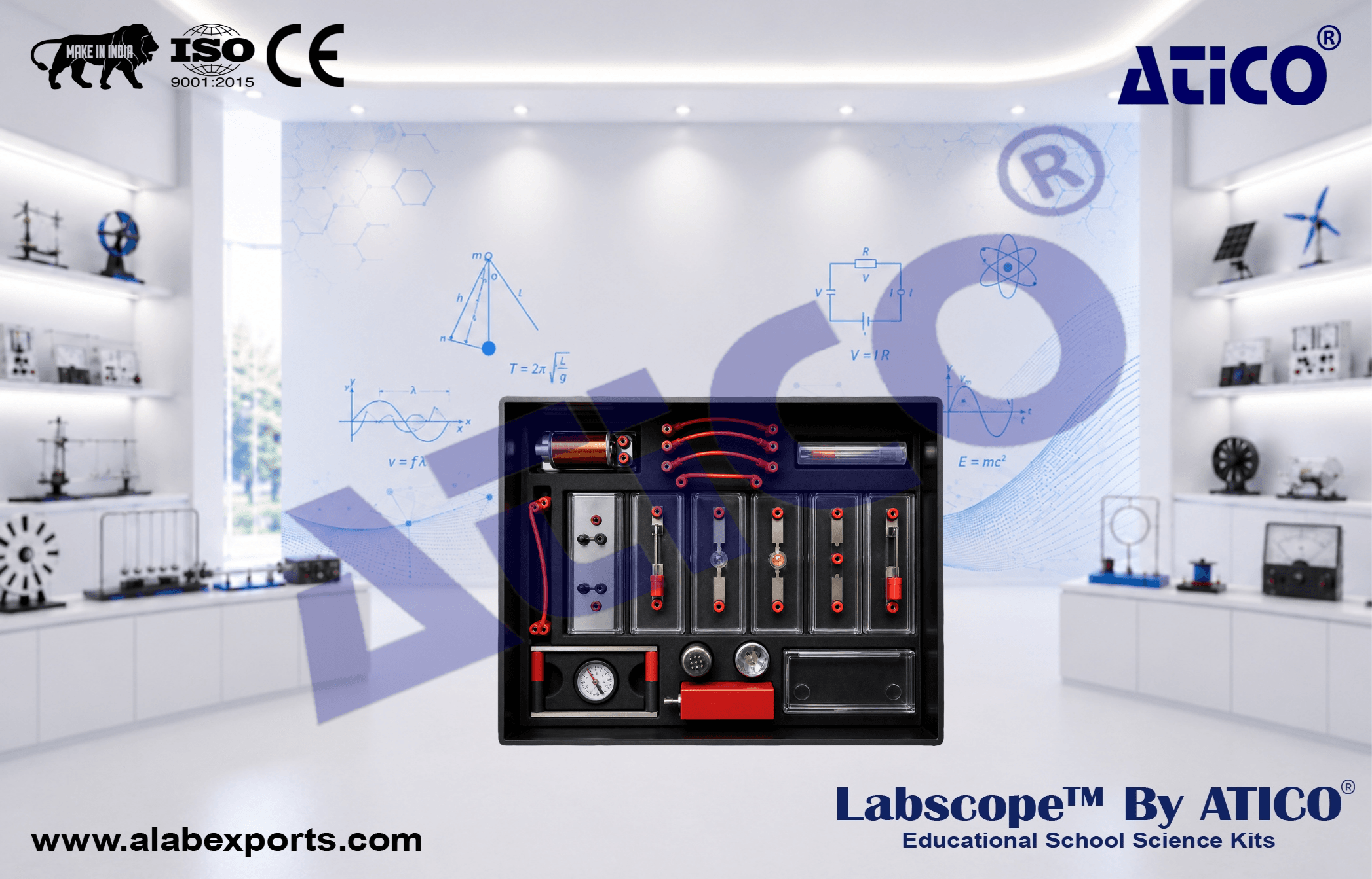 Science and Technology Electrics and Magnetism Science Kits for Lab Use in Schools & Colleges ATICO Export 