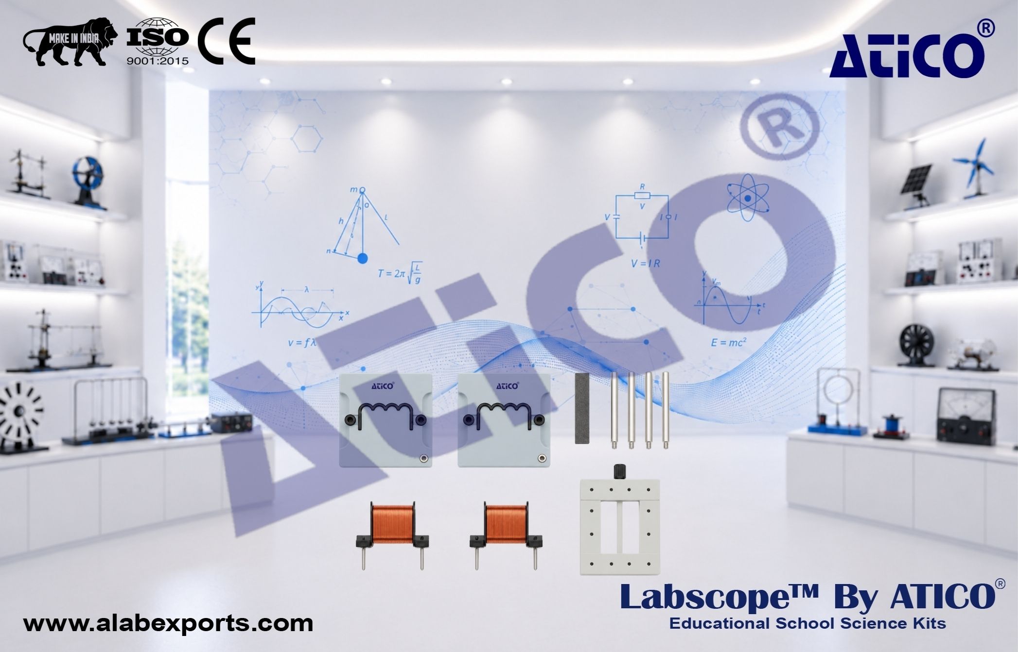BST D equipment set Electromagnetism and induction Physics Lab for Schools and Colleges