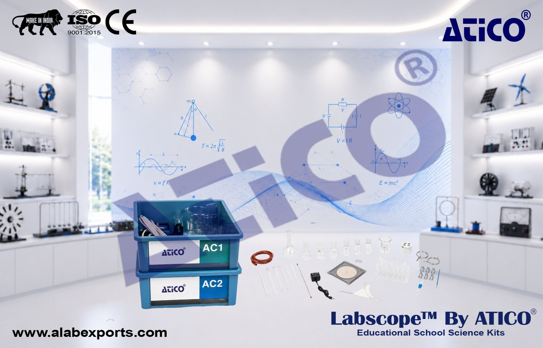 Science Lab Inorganic Chemistry AC Set Chemistry Lab Kits for Schools and Colleges