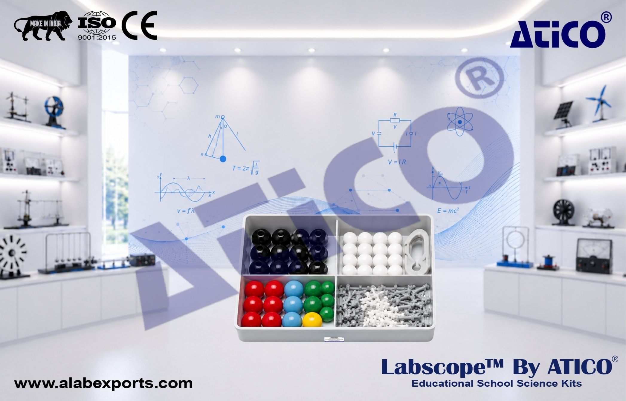 Chemistry Lab Kits for Schools and Colleges Molecule building set for students introductory