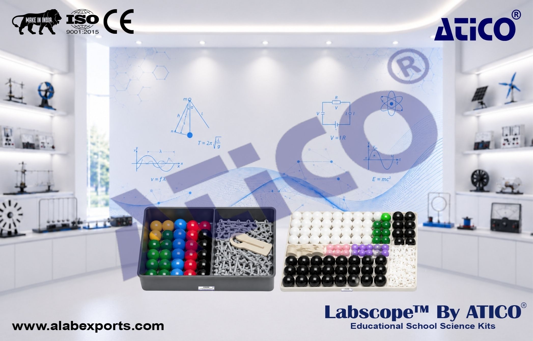 Molecule building set for teachers organic Chemistry Lab Kits for Schools and Colleges ATICO Export