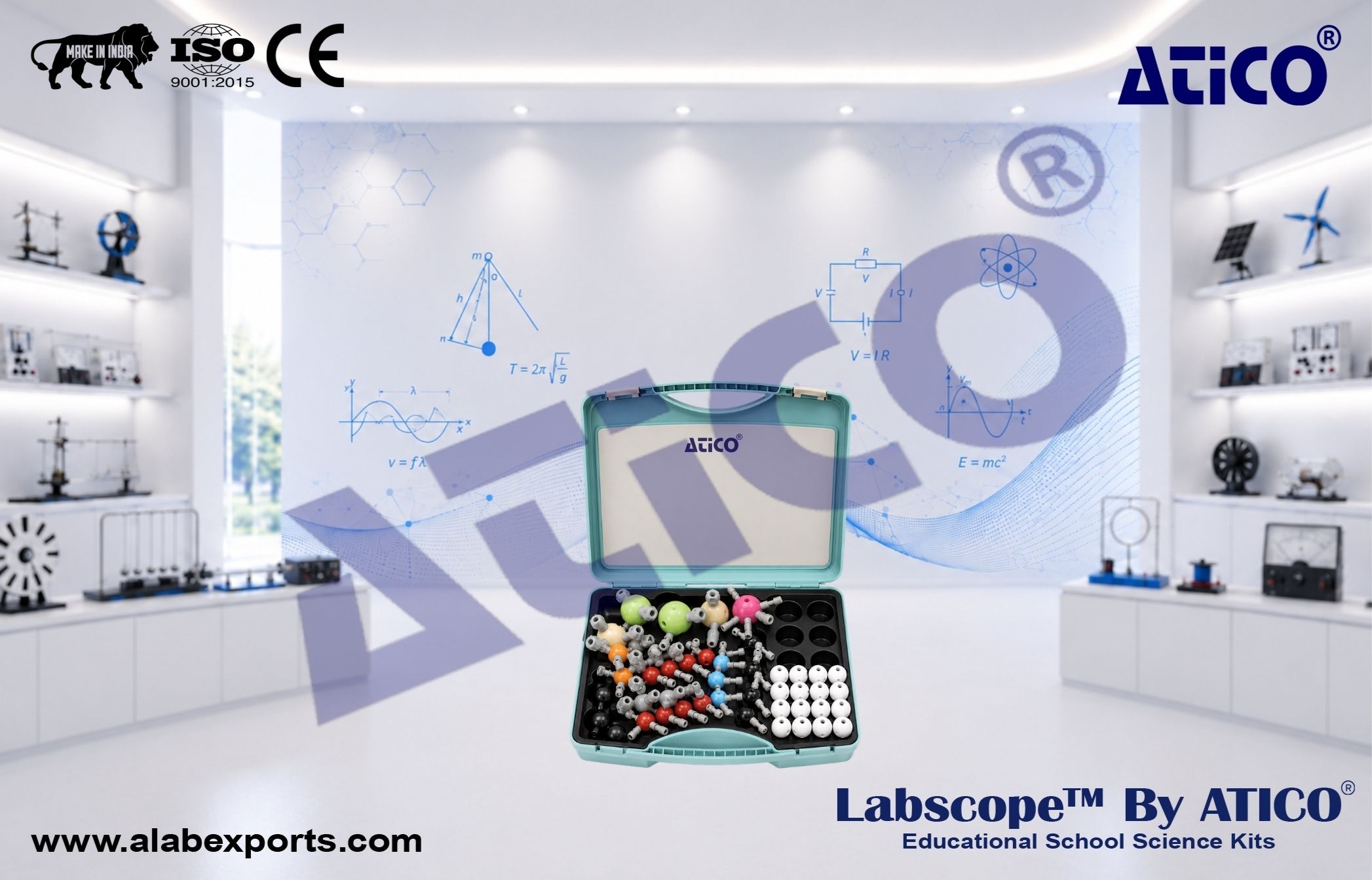 Chemistry Lab Kits for Schools and Colleges ATICO Export Multi Function Set Magnetic