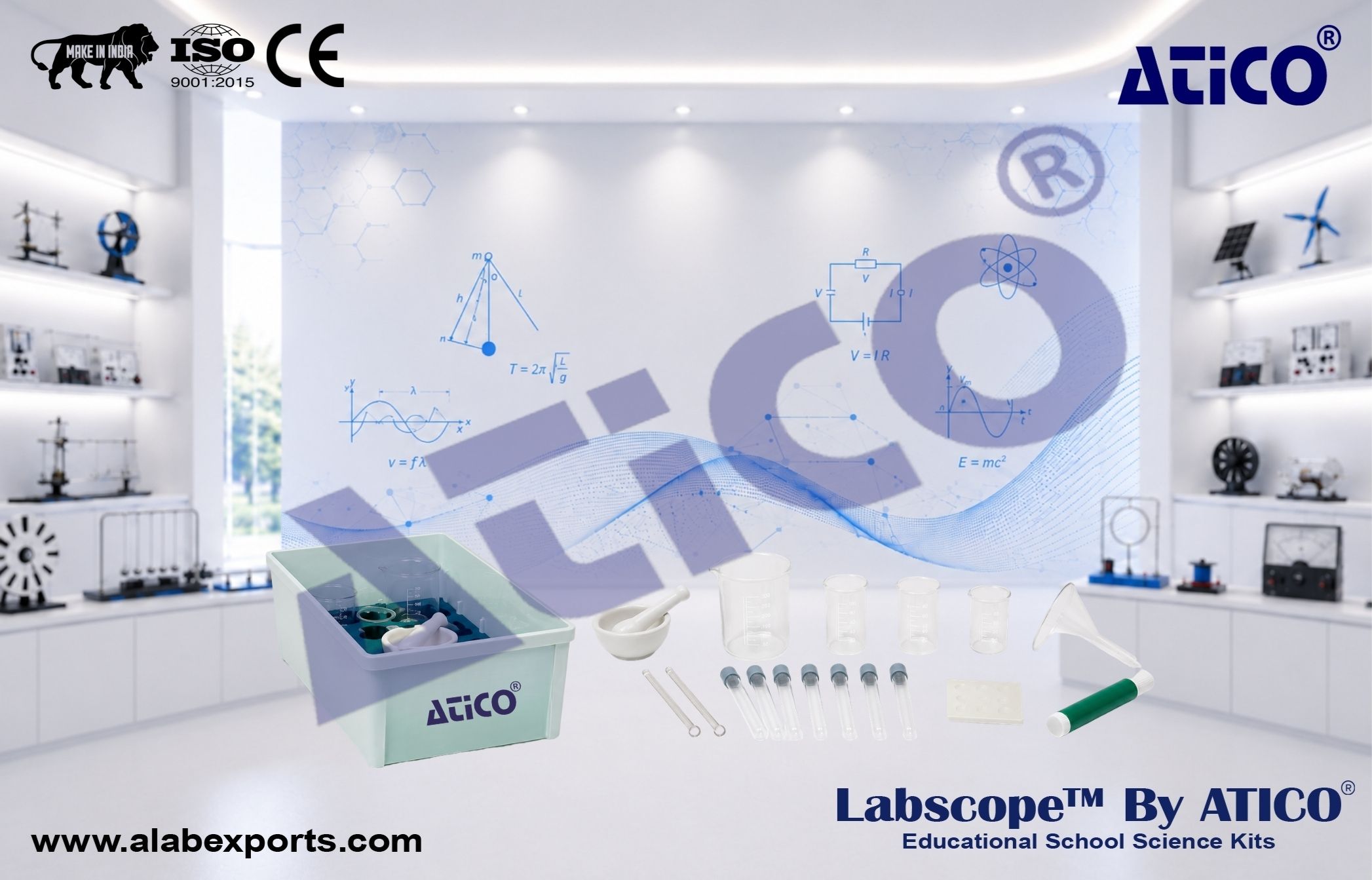 Science Lab Cellular Biology CE Set Biology Lab Kits for Schools and Colleges ATICO Export