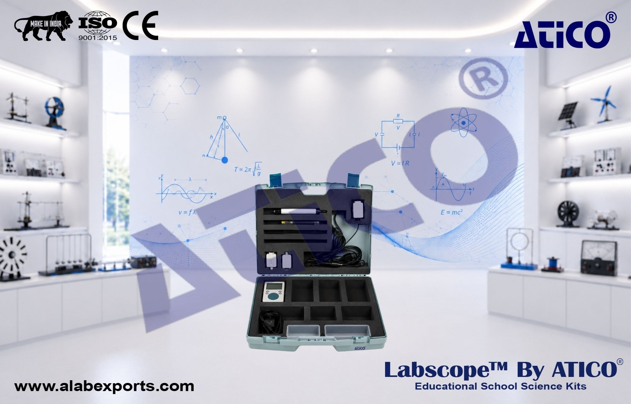 Environmental Suitcase Biology Lab Kits for Schools and Colleges ATICO Export