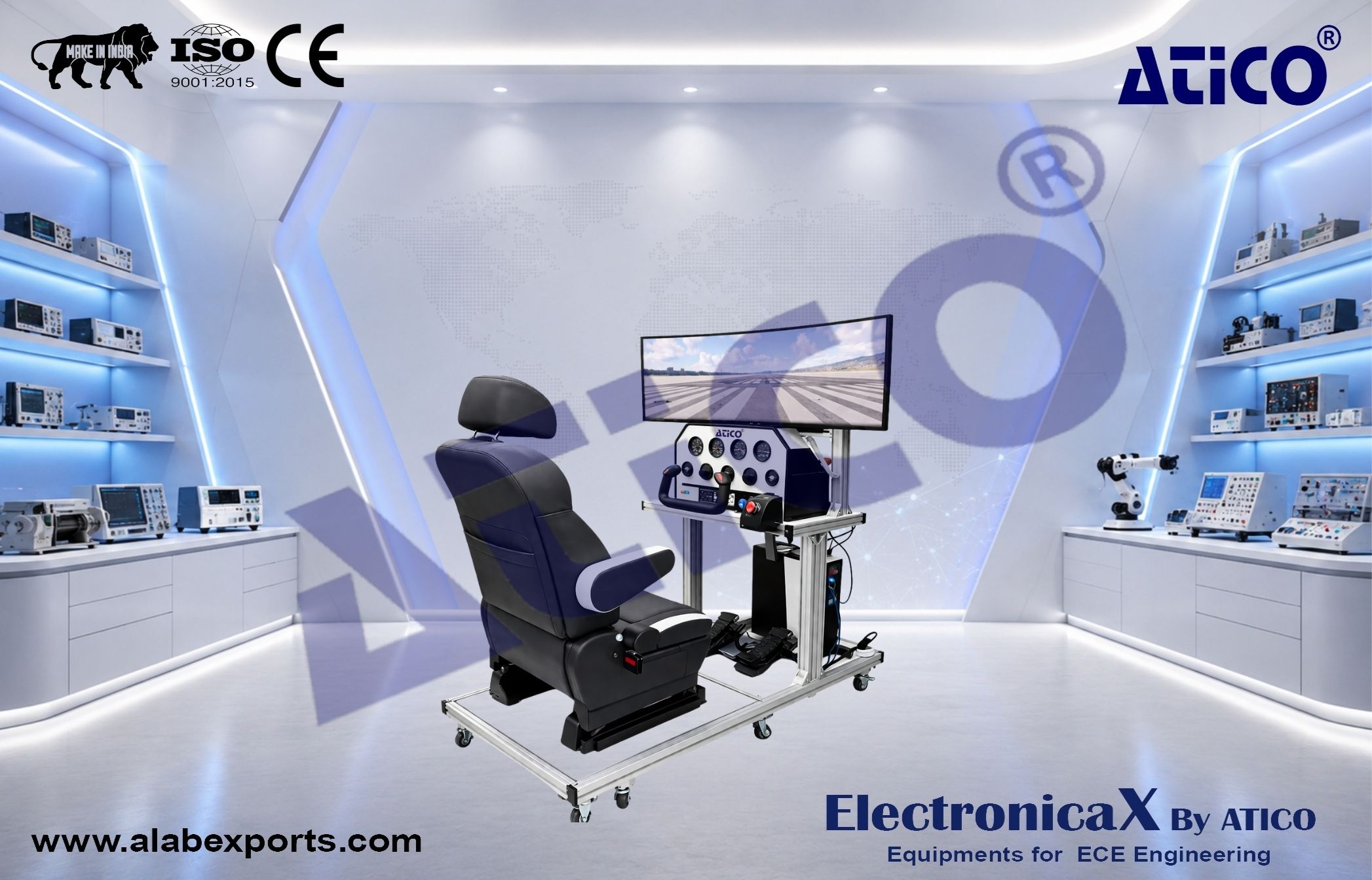 Basic Model Flight Simulator and Visual System