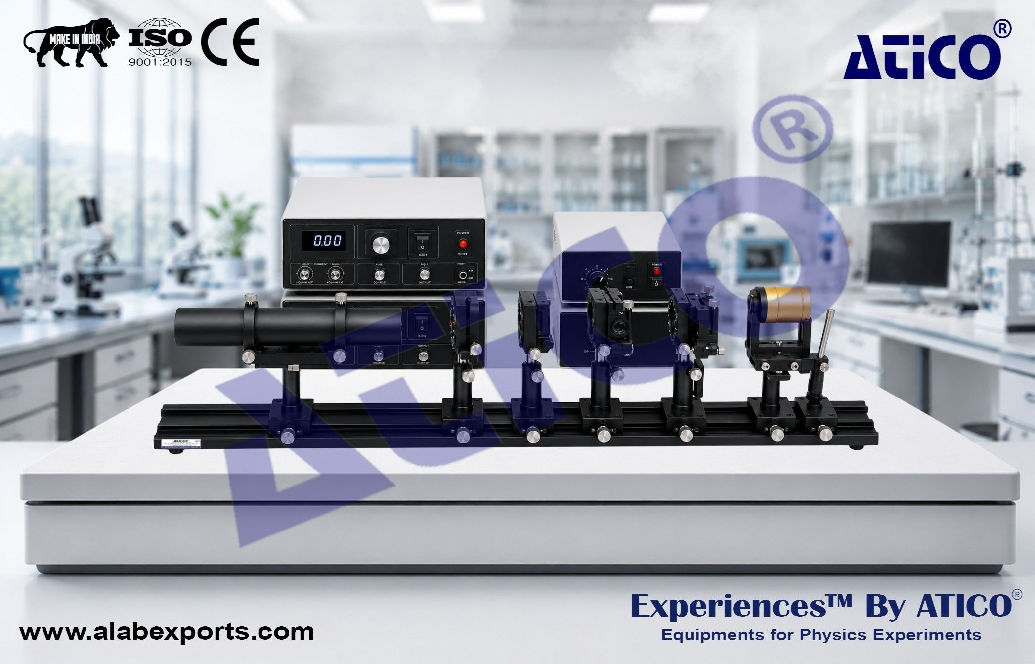 Electro Optic Acousto Optic Magneto Optic Effect Physics Lab Experiments Setup