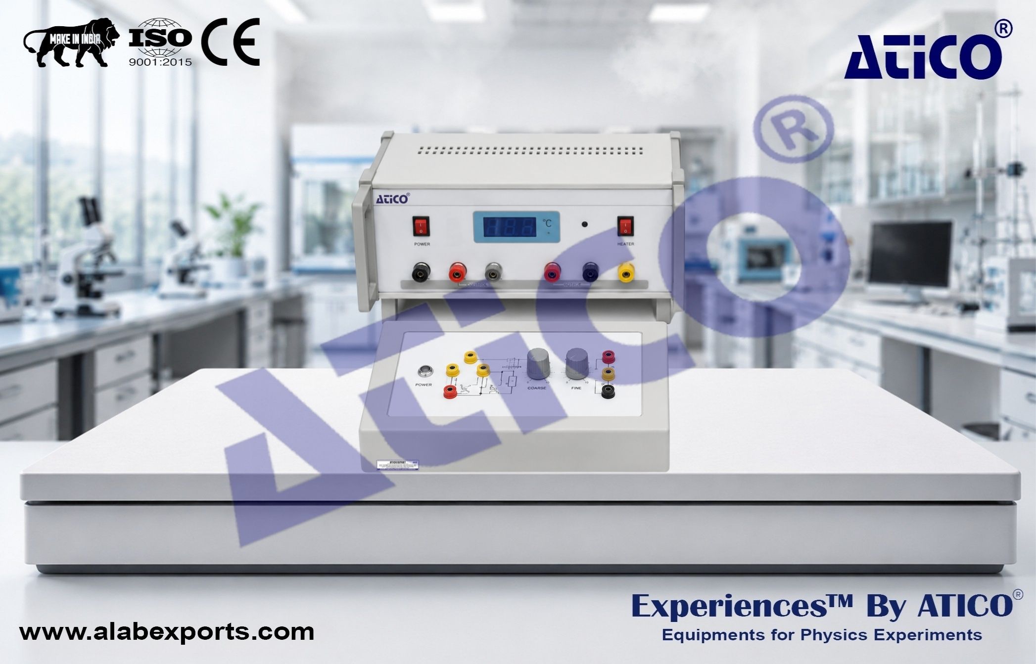 Temperature sensor characteristic Physics Lab Experiment Setup by ATICO EXPORT
