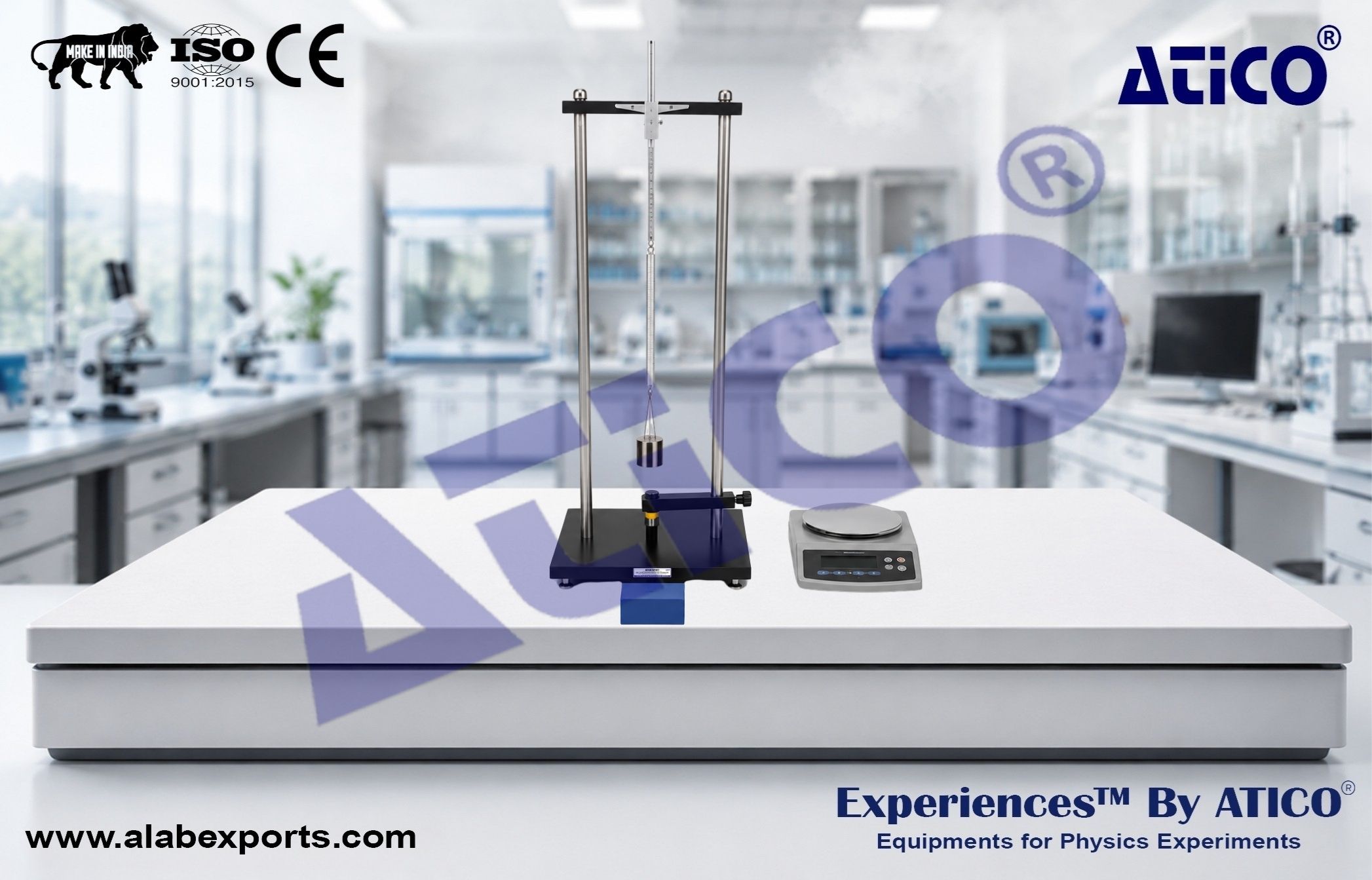 Simple harmonic vibration test Experiment Setup by ATICO EXPORT