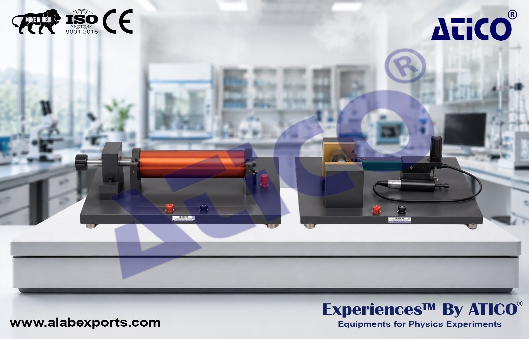 Electromagnet inter polar magnetic field strength experimental instrument