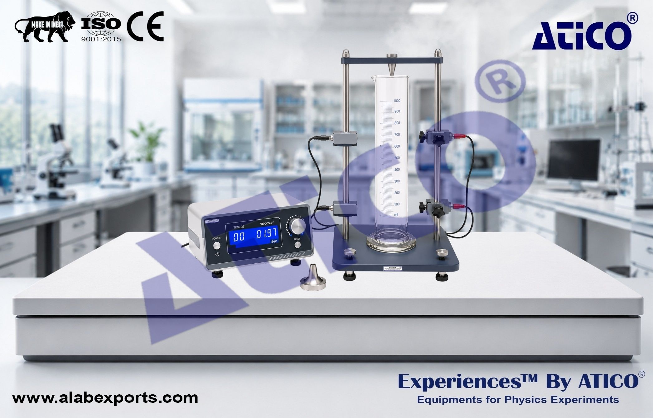 Measuring Liquid Viscosity Falling Ball Method for Mechanics Physics Lab