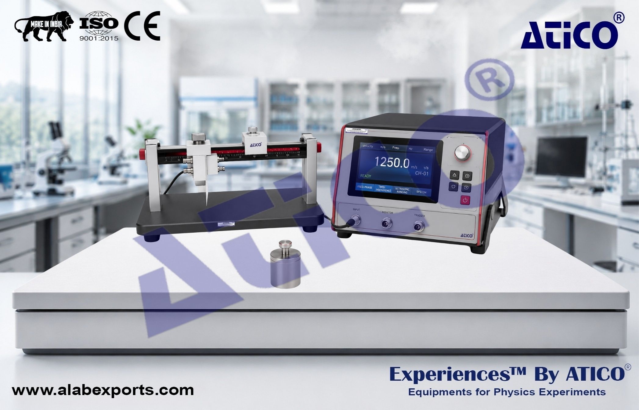 Apparatus of Sound Speed Measurement & Ultrasonic Ranging for Mechanics Physics Lab