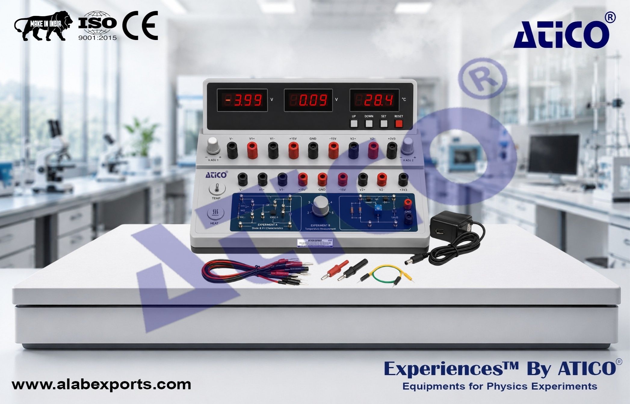 PN Junction Characteristics Experimental Apparatus for Electromagnetism Physics Lab