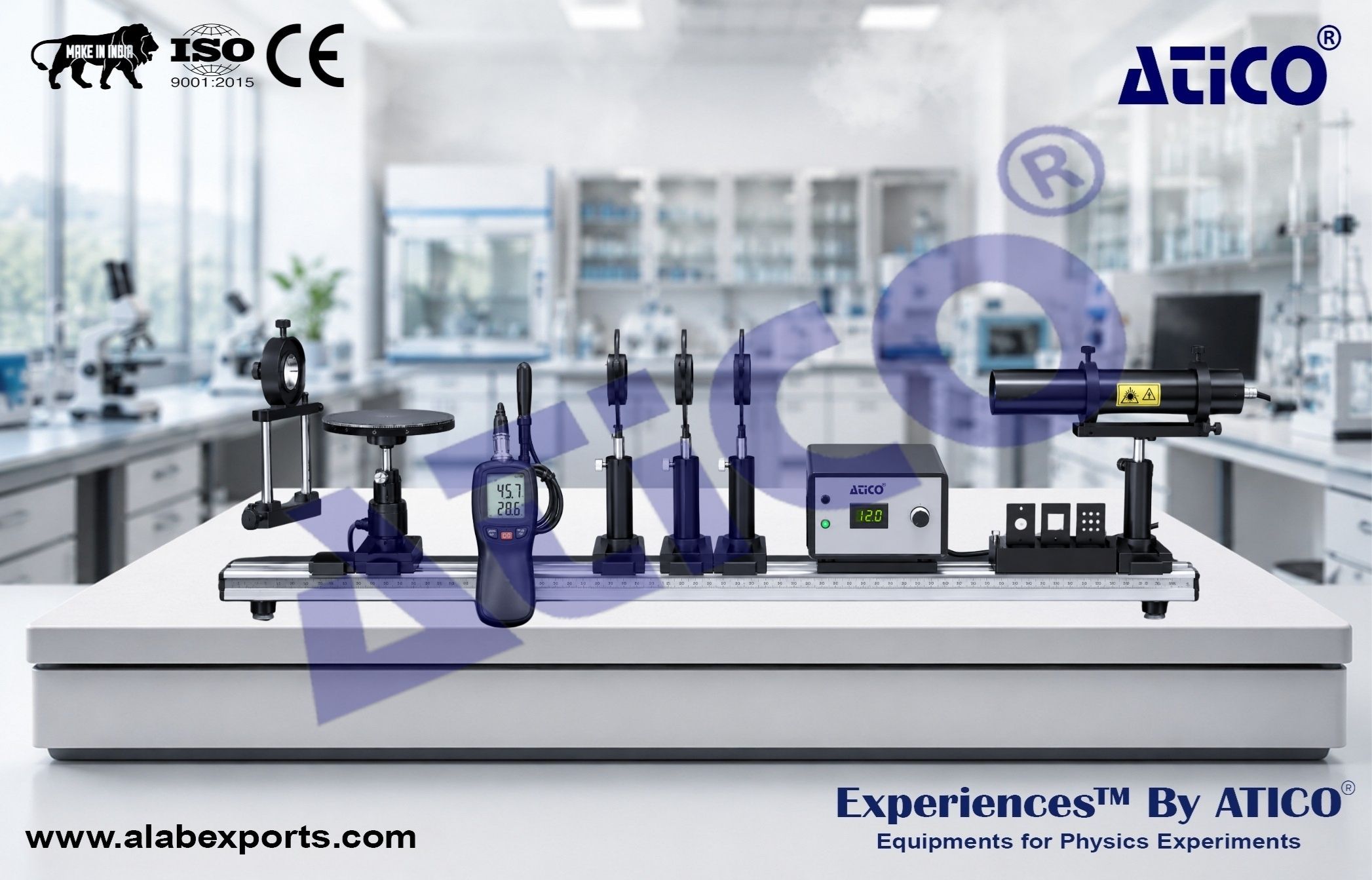 Experimental System for Polarized Light Complete Model Optics Educational Kits
