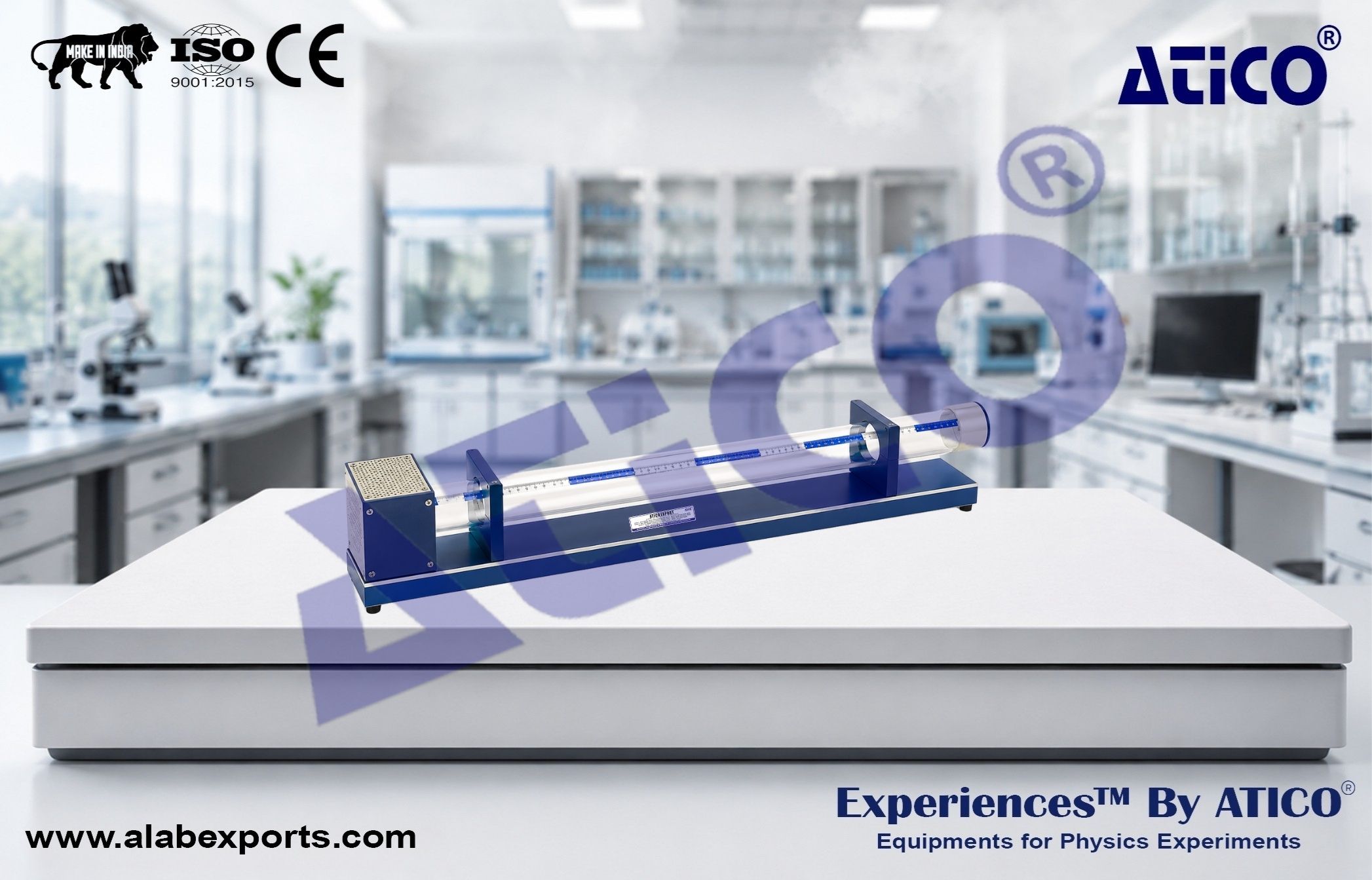 Resonance Tube Set for Physics Wavelength Fo Sound Speed of Sound Open Closed Tube Experiment Waveforms Kundt's Tube Lab Experiment