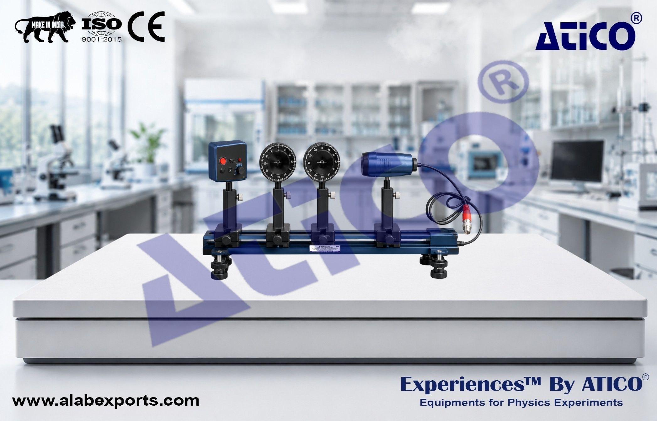 Size of Particle Experiment Complete Set Up