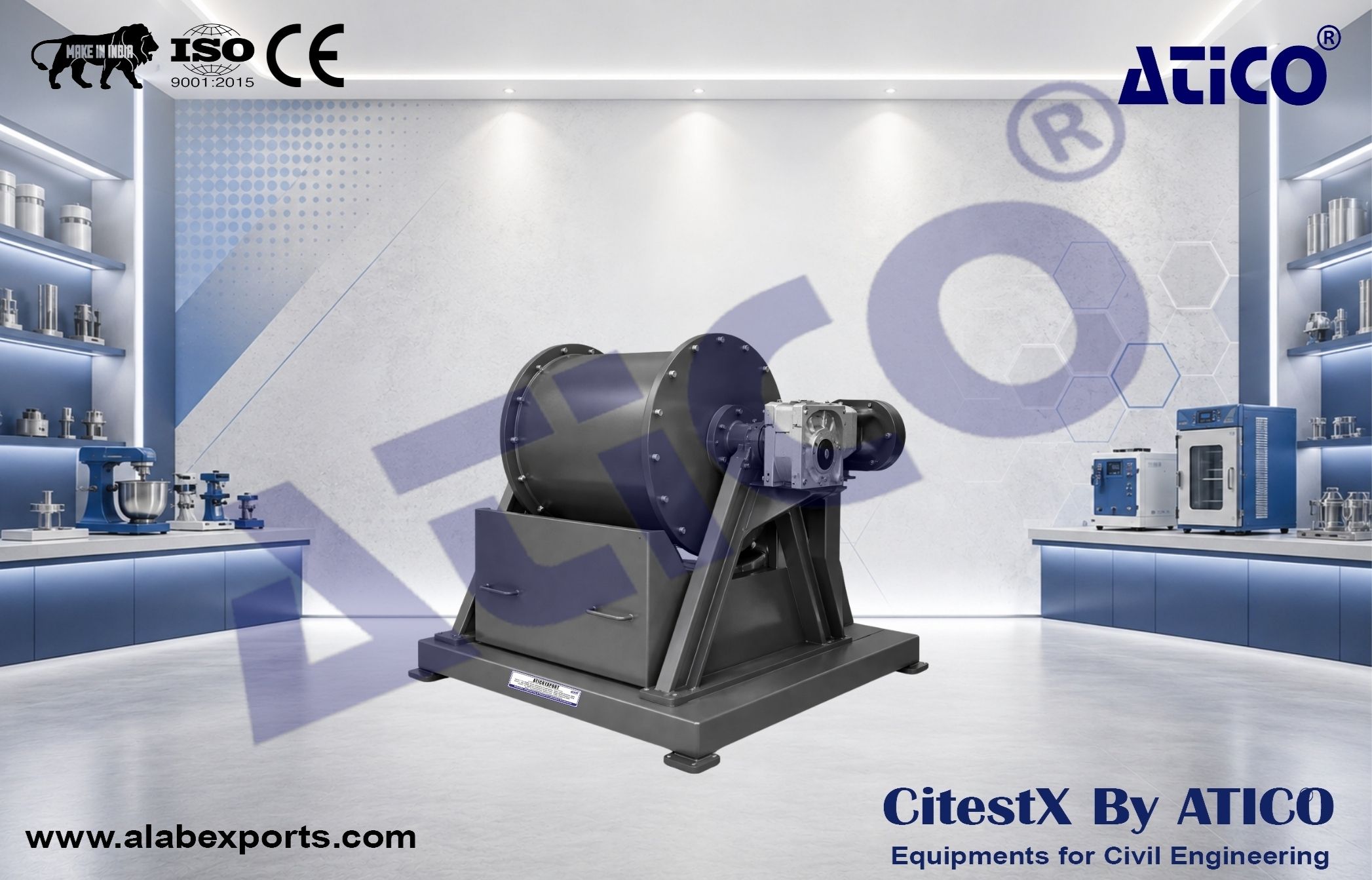 Large Batch Laboratory Ball Mill (150–300 L)