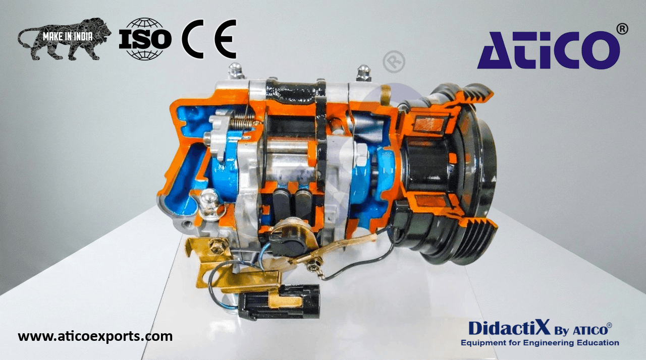 Air Compressor Cut-Away, Vane Style Deluxe
