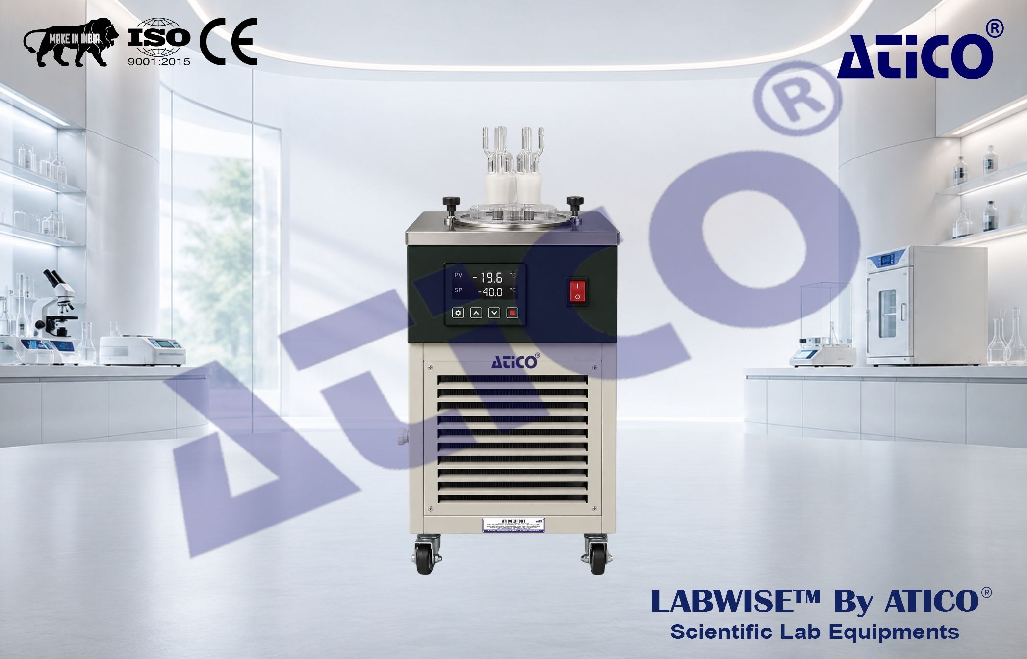 Laboratory Cold Trap Bath 3 Bottle